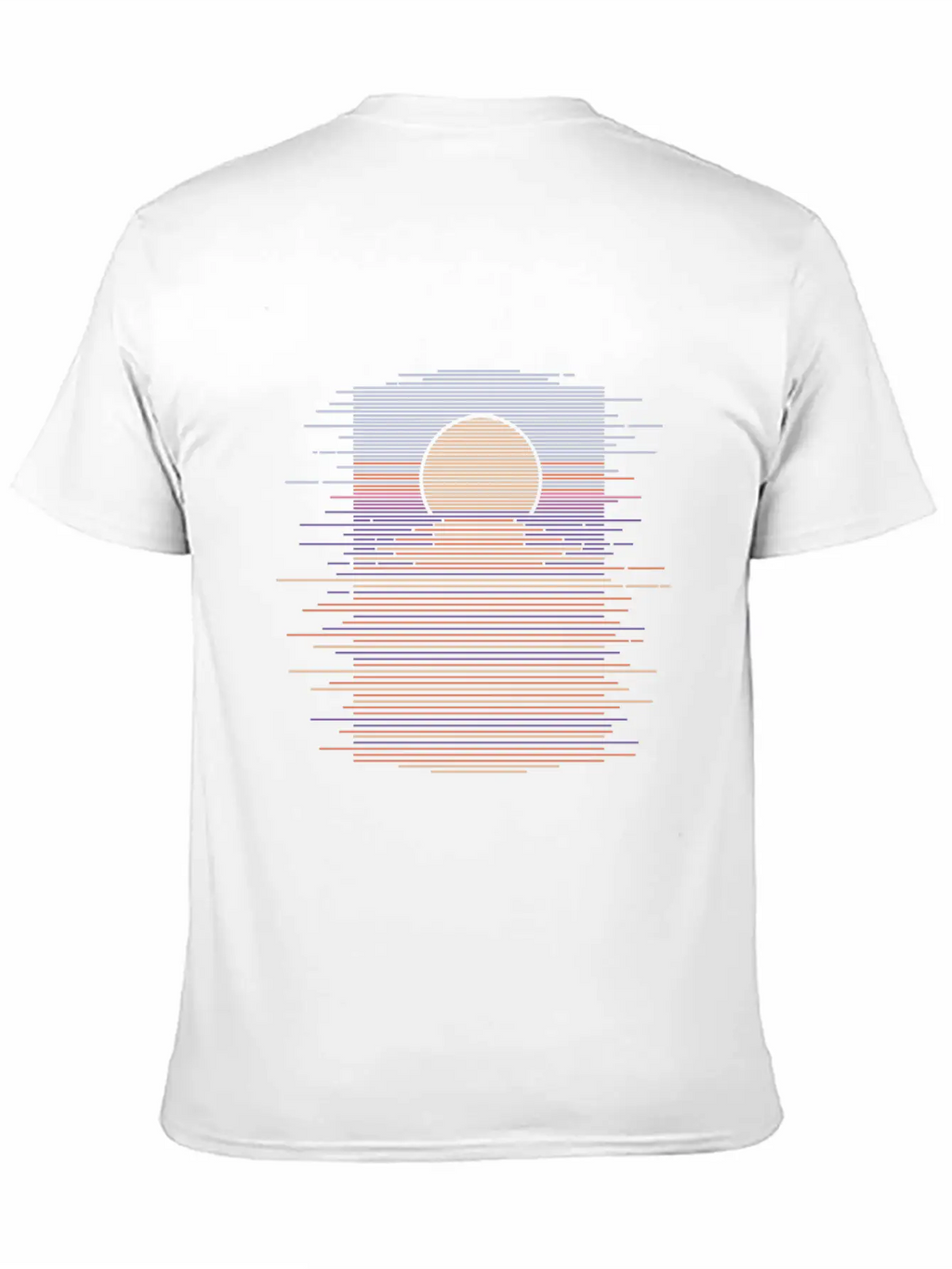 HORIZON SUNSET Unisex Short Sleeve Soft Cotton T-Shirt – Casual Everyday Wear