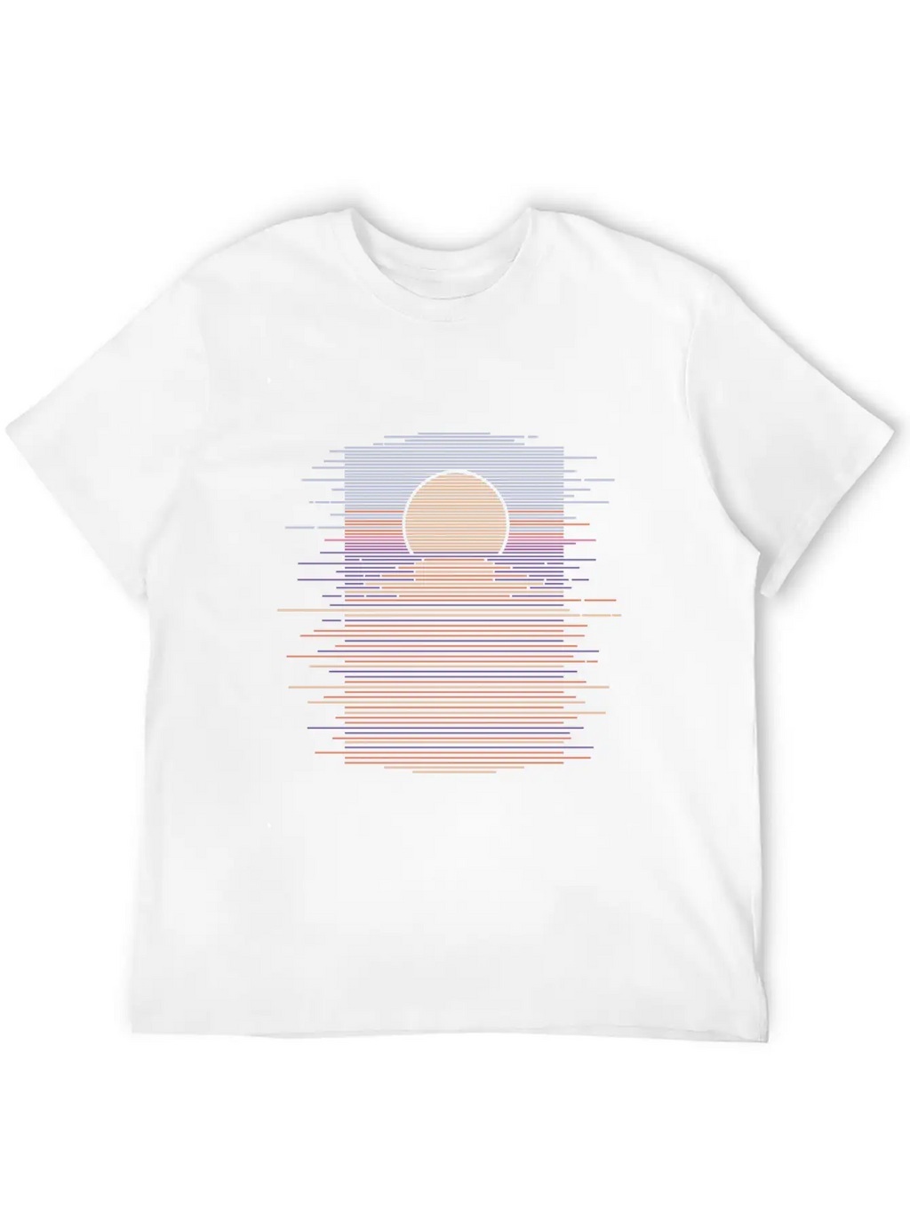HORIZON SUNSET Unisex Short Sleeve Soft Cotton T-Shirt – Casual Everyday Wear