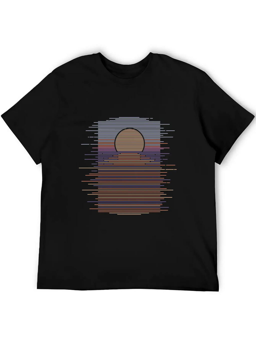 HORIZON SUNSET Unisex Short Sleeve Soft Cotton T-Shirt – Casual Everyday Wear