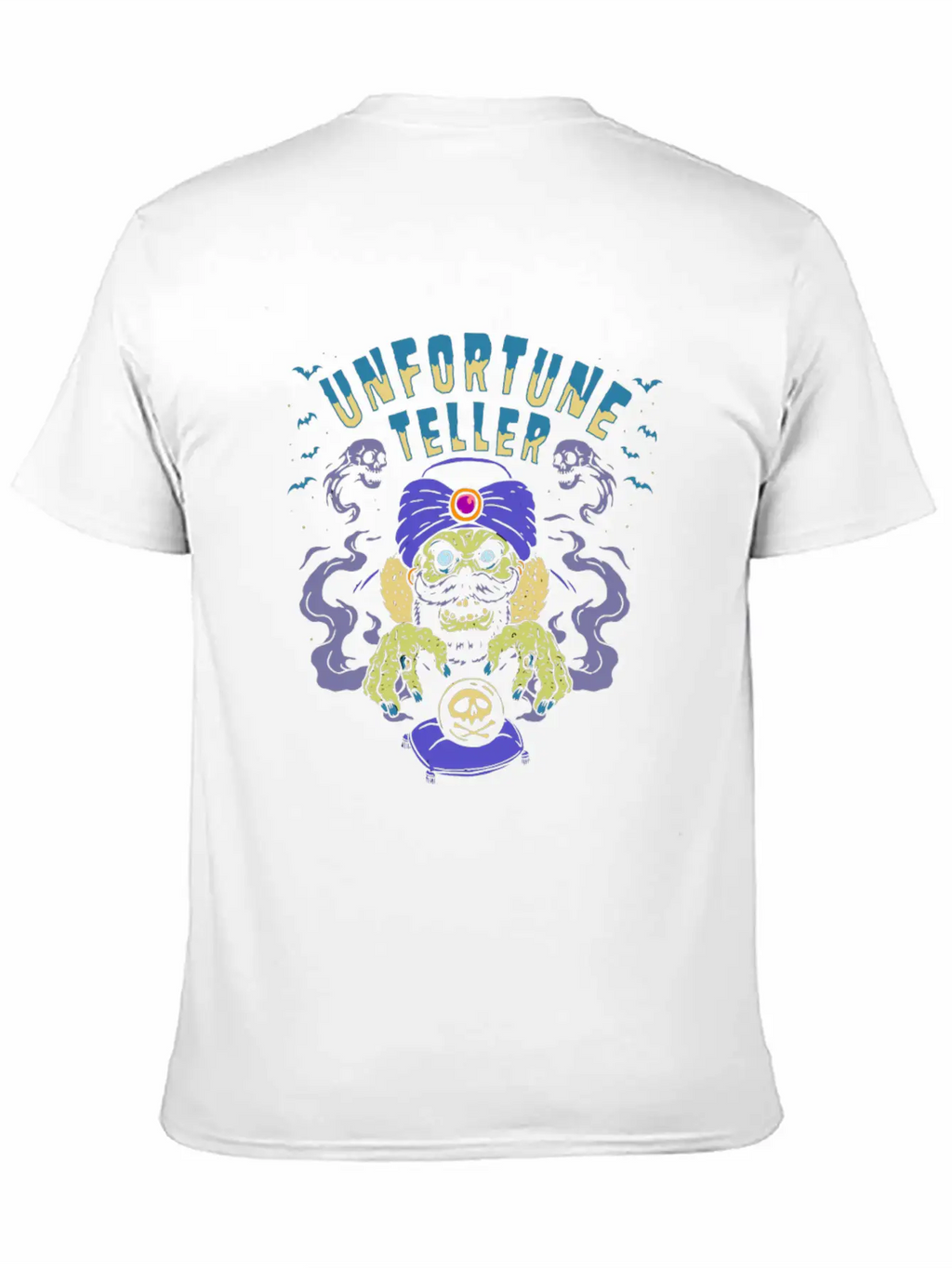 Horror Art Fortune Teller Zombie Psychobilly Punk Unisex Short Sleeve Soft Cotton T-Shirt – Casual Everyday Wear
