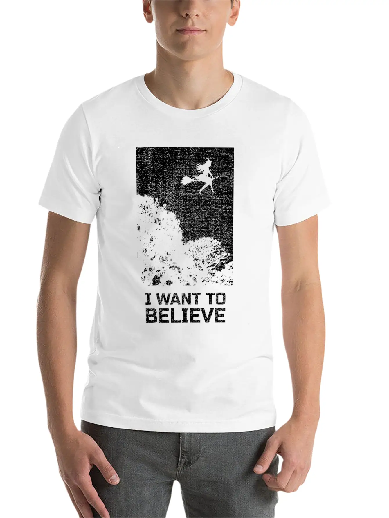 Horror Movie Outfit Film Festival Halloween Witch Stylish Everyday T-Shirt – Unisex Basic Cotton Tee