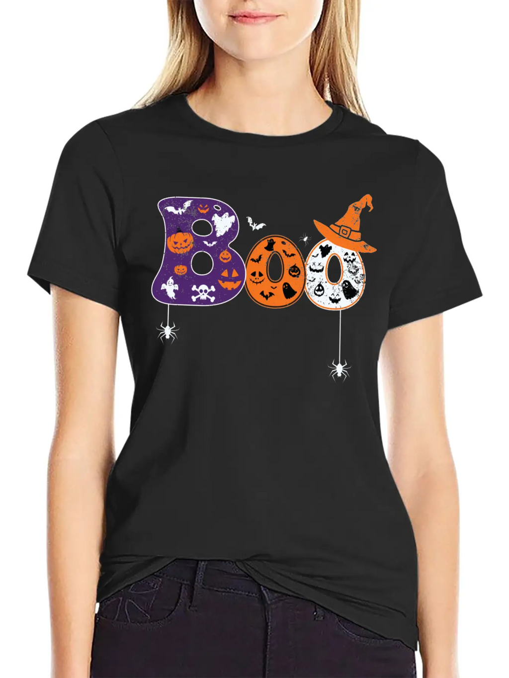 Horror Witch Film Outfit Film Festival Halloween Essential Cotton Tee For Daily Outfits – Unisex Style