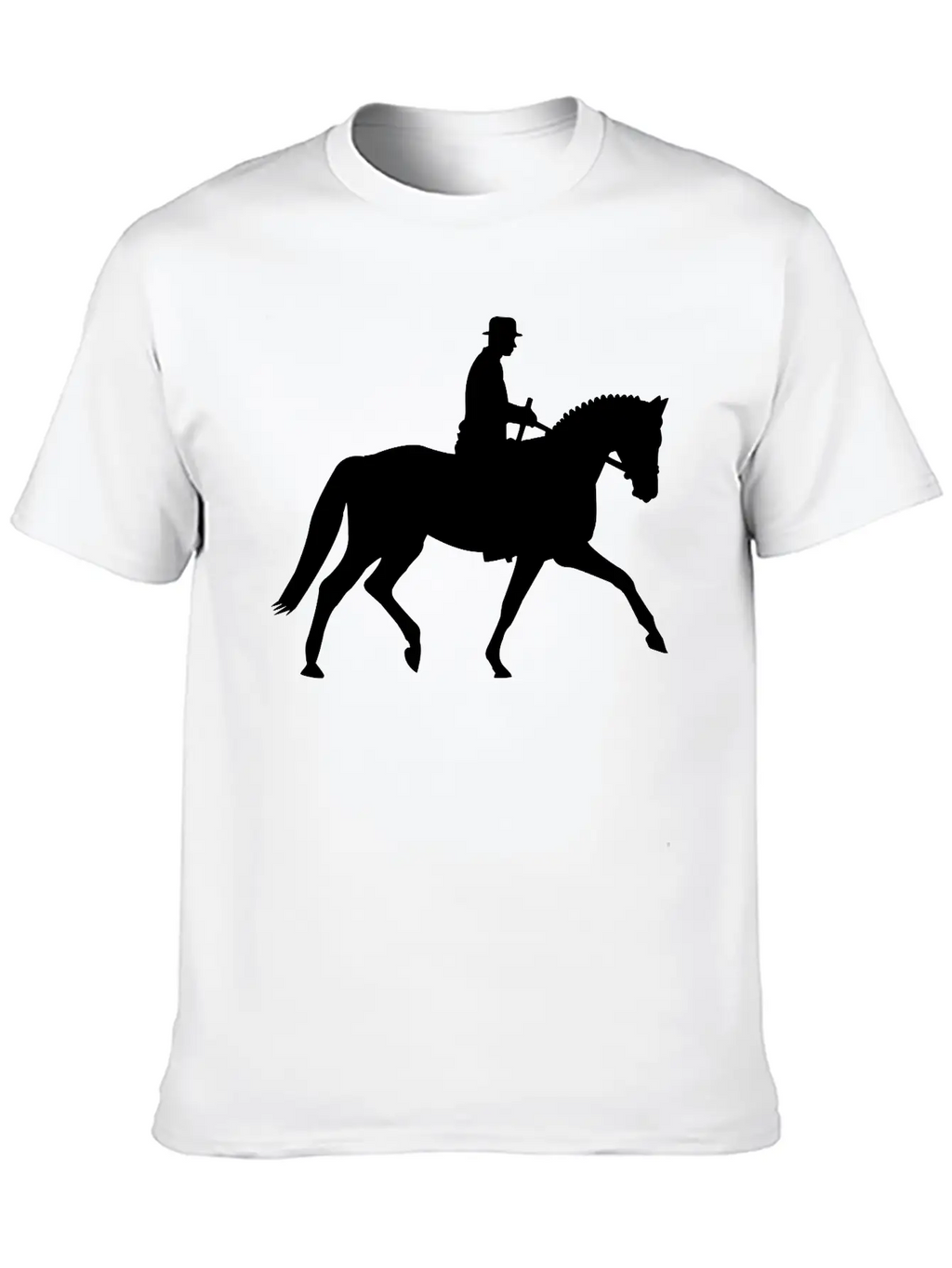 Horse And Rider Unisex Short Sleeve Soft Cotton T-Shirt – Casual Everyday Wear