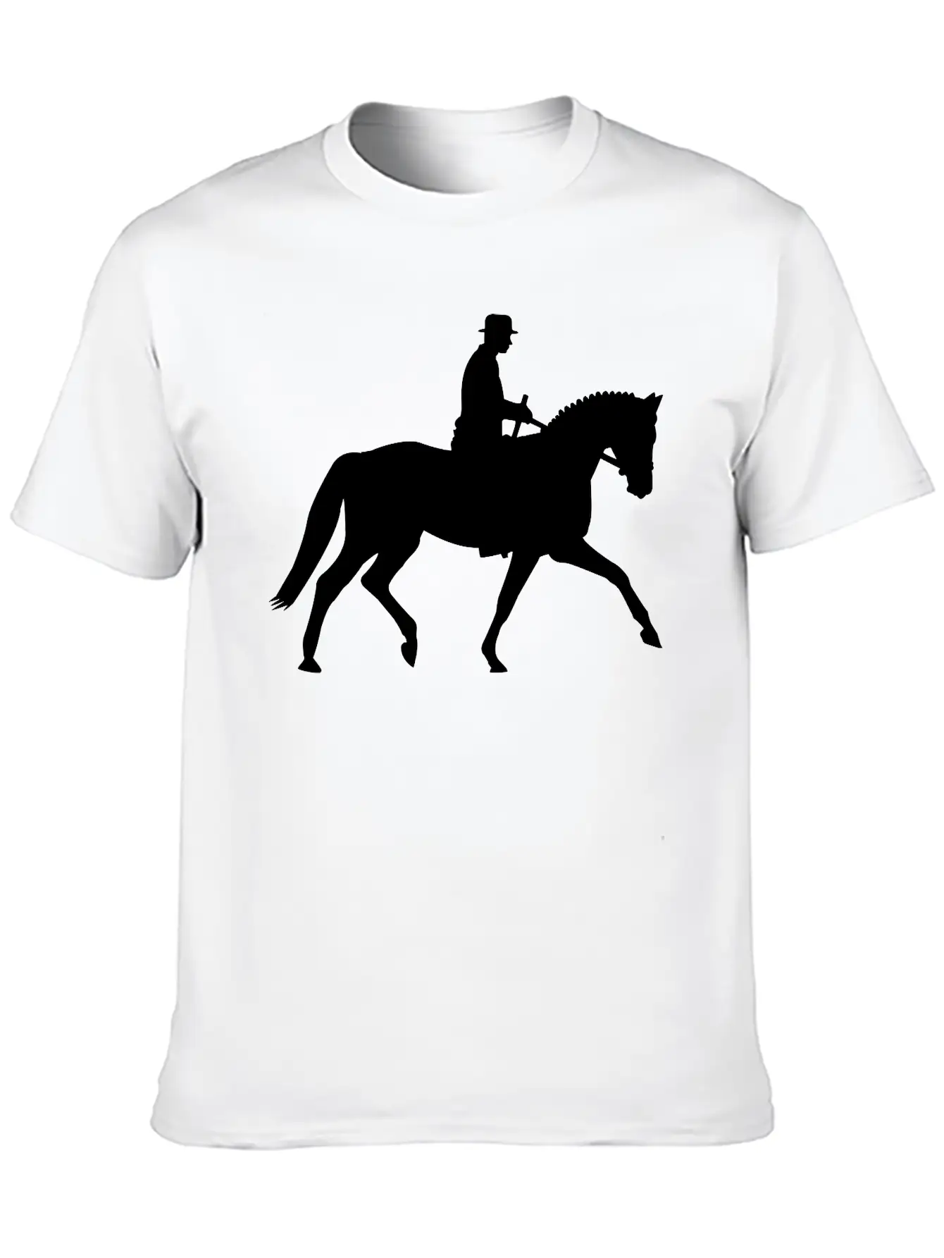 Horse And Rider Unisex Short Sleeve Soft Cotton T-Shirt – Casual Everyday Wear