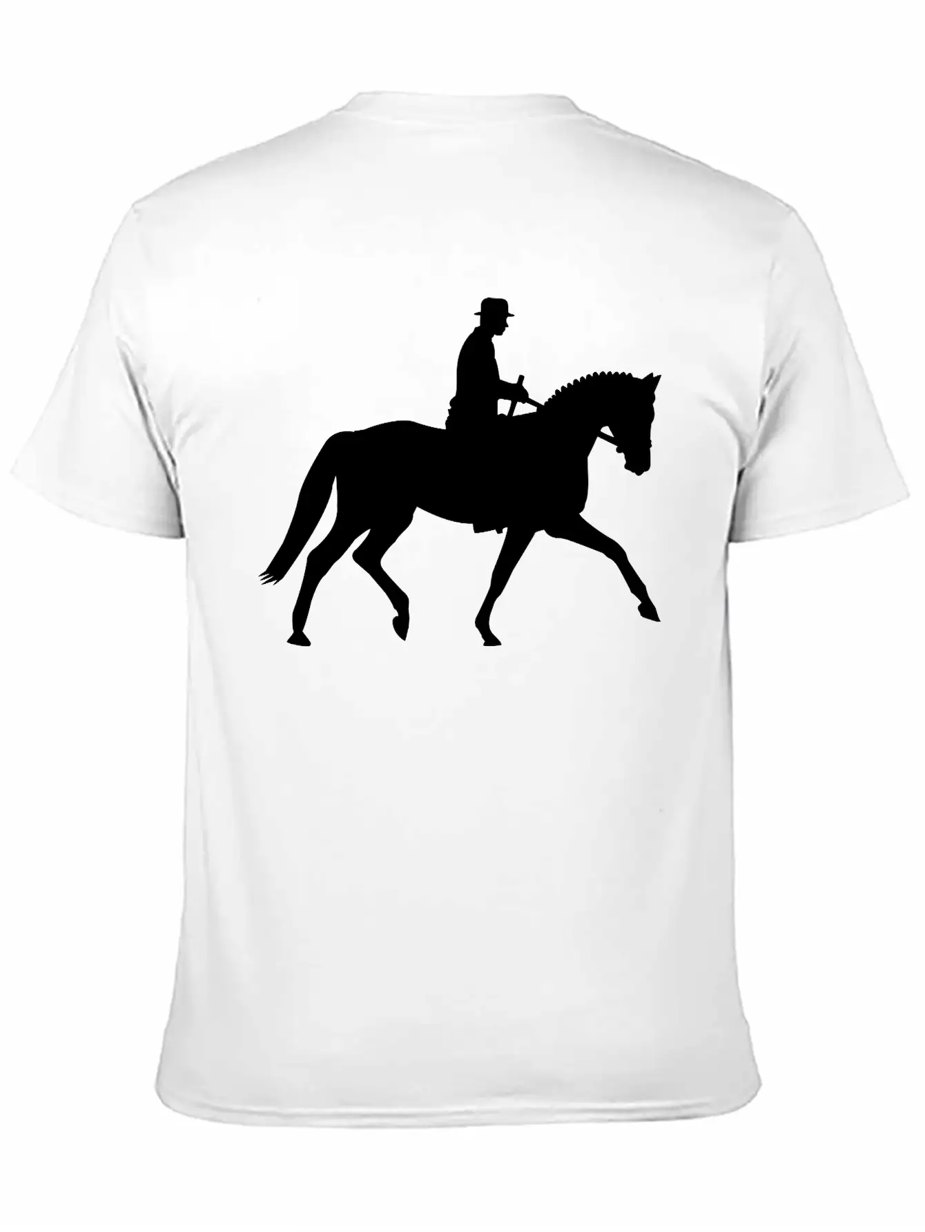 Horse And Rider Unisex Short Sleeve Soft Cotton T-Shirt – Casual Everyday Wear