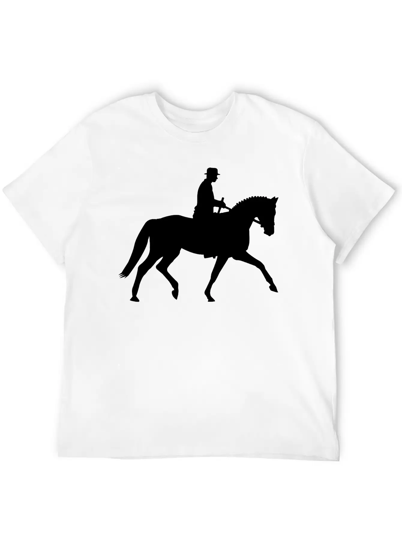 Horse And Rider Unisex Short Sleeve Soft Cotton T-Shirt – Casual Everyday Wear