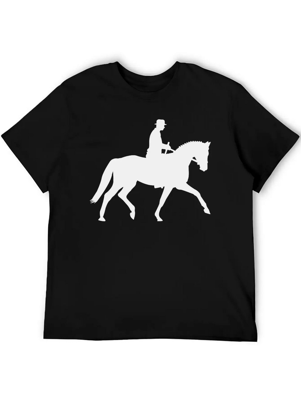 Horse And Rider Unisex Short Sleeve Soft Cotton T-Shirt – Casual Everyday Wear