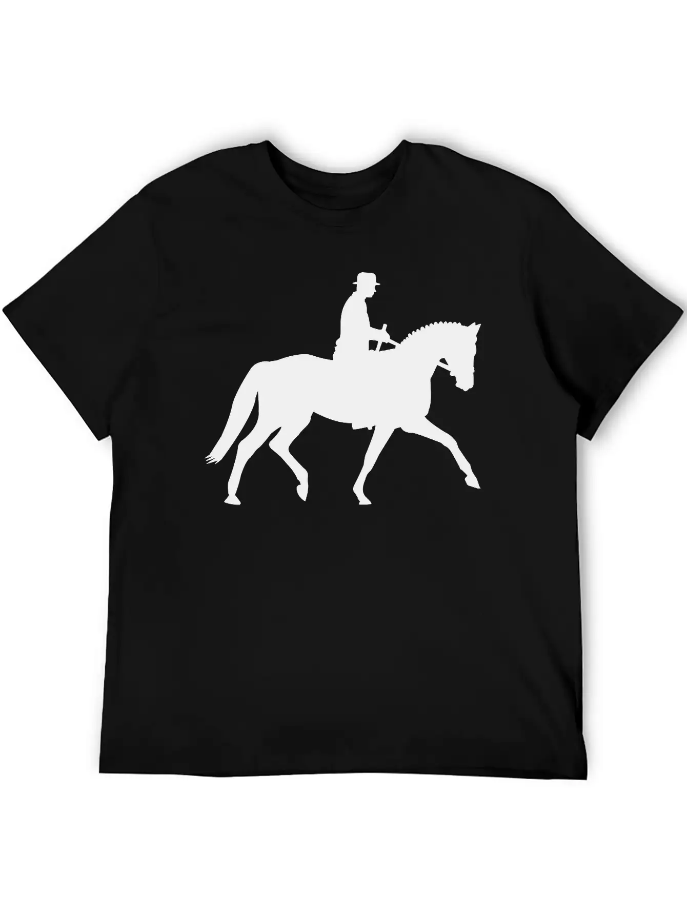 Horse And Rider Unisex Short Sleeve Soft Cotton T-Shirt – Casual Everyday Wear