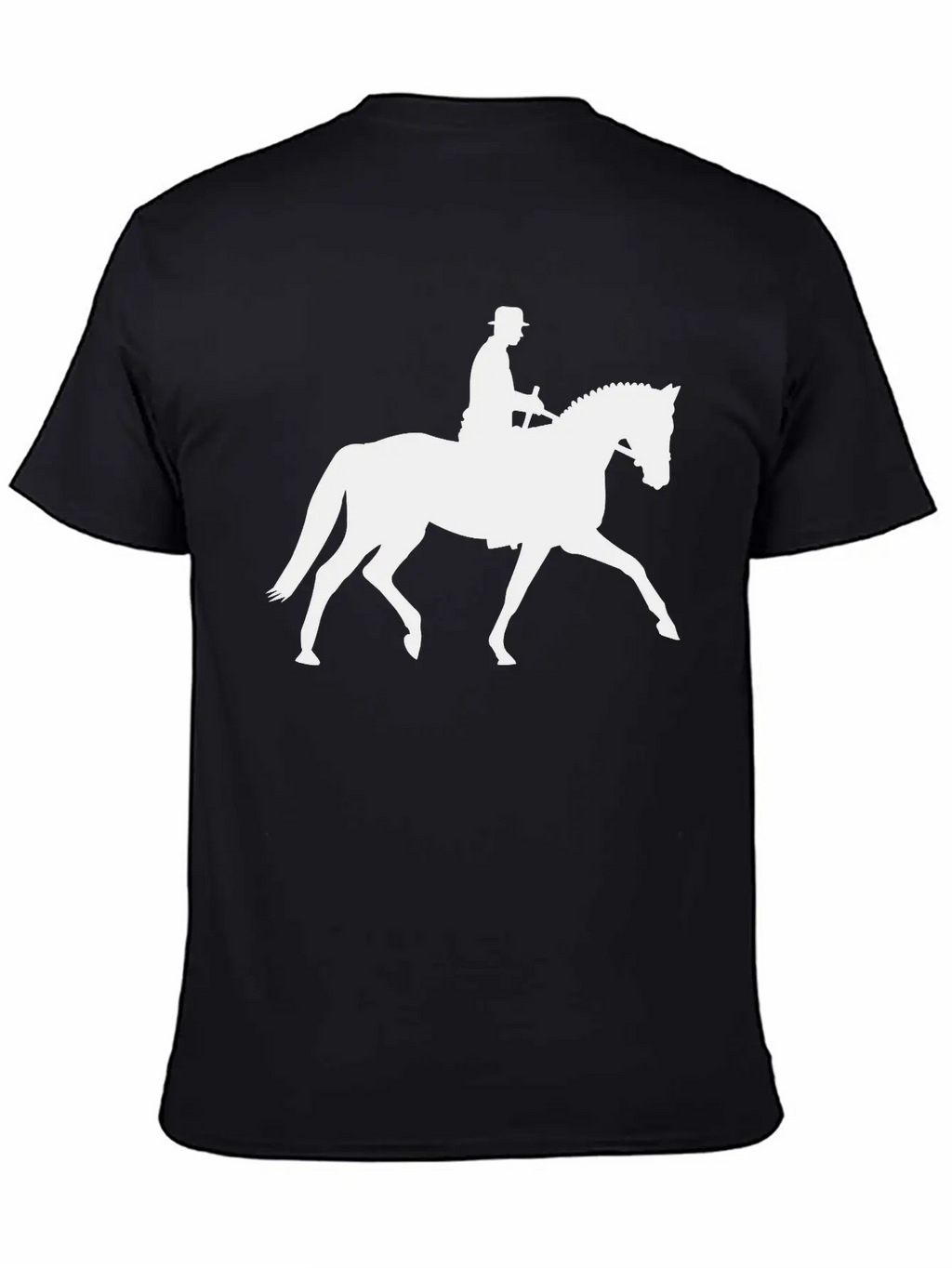 Horse And Rider Unisex Short Sleeve Soft Cotton T-Shirt – Casual Everyday Wear
