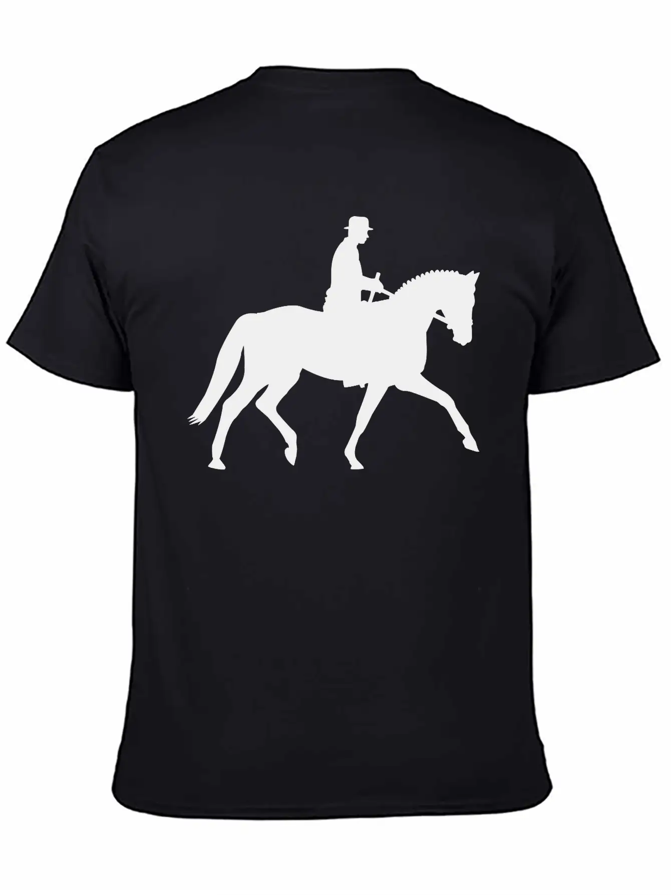 Horse And Rider Unisex Short Sleeve Soft Cotton T-Shirt – Casual Everyday Wear