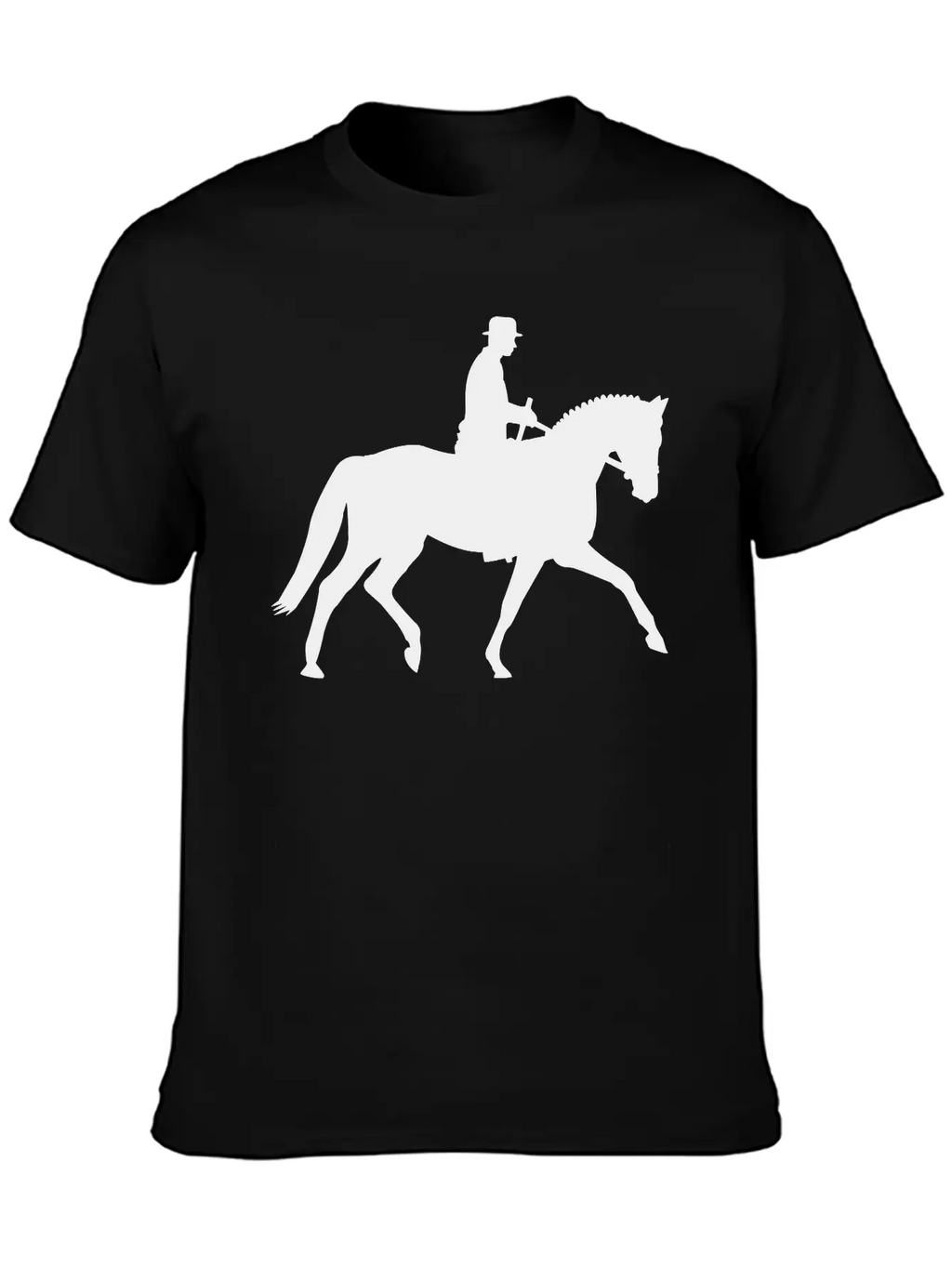 Horse And Rider Unisex Short Sleeve Soft Cotton T-Shirt – Casual Everyday Wear
