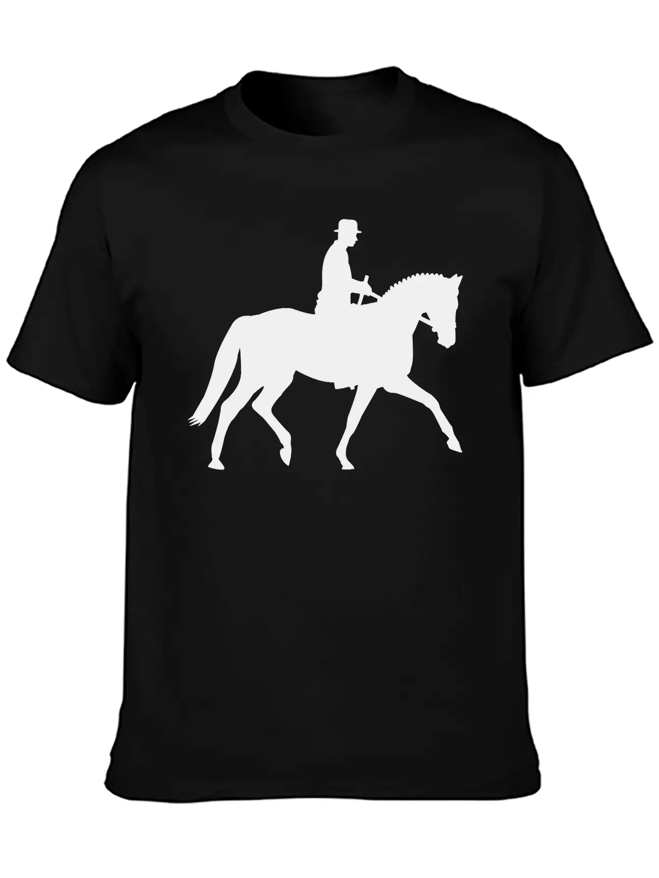 Horse And Rider Unisex Short Sleeve Soft Cotton T-Shirt – Casual Everyday Wear