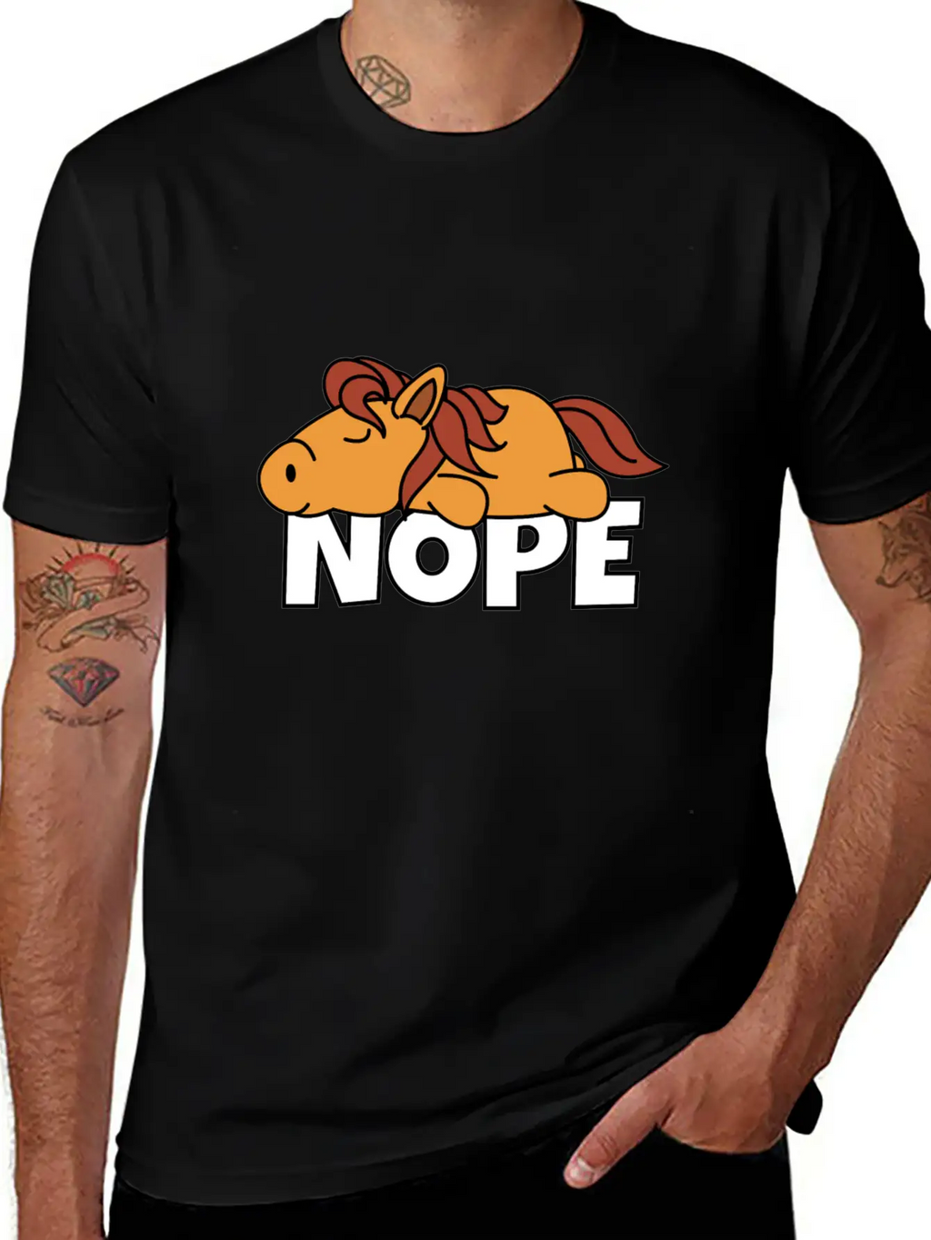 Horse Breathable Soft Cotton T-Shirt – Timeless Casual Look