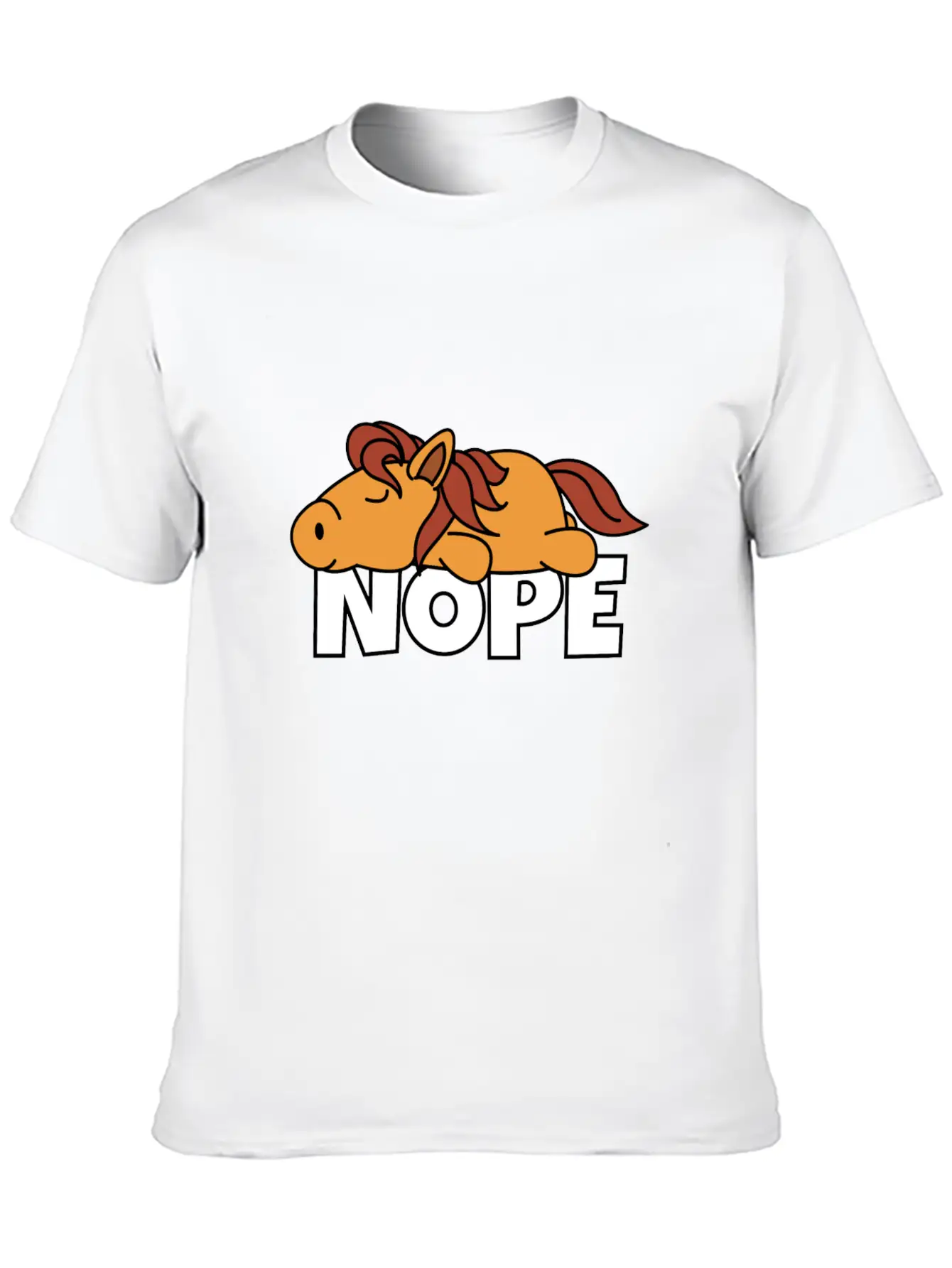 Horse Breathable Soft Cotton T-Shirt – Timeless Casual Look