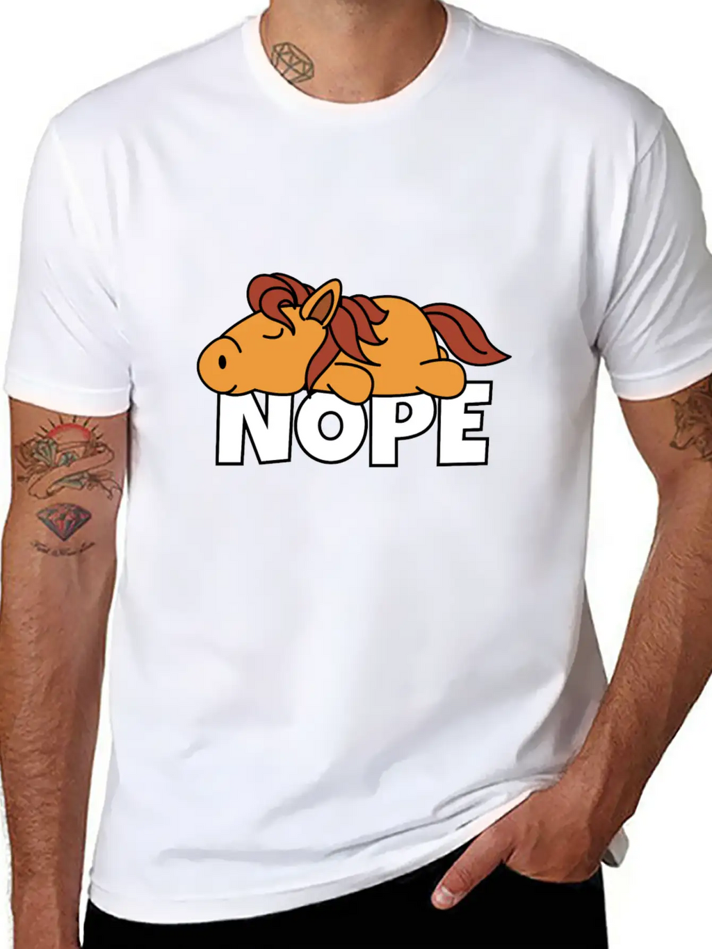 Horse Breathable Soft Cotton T-Shirt – Timeless Casual Look