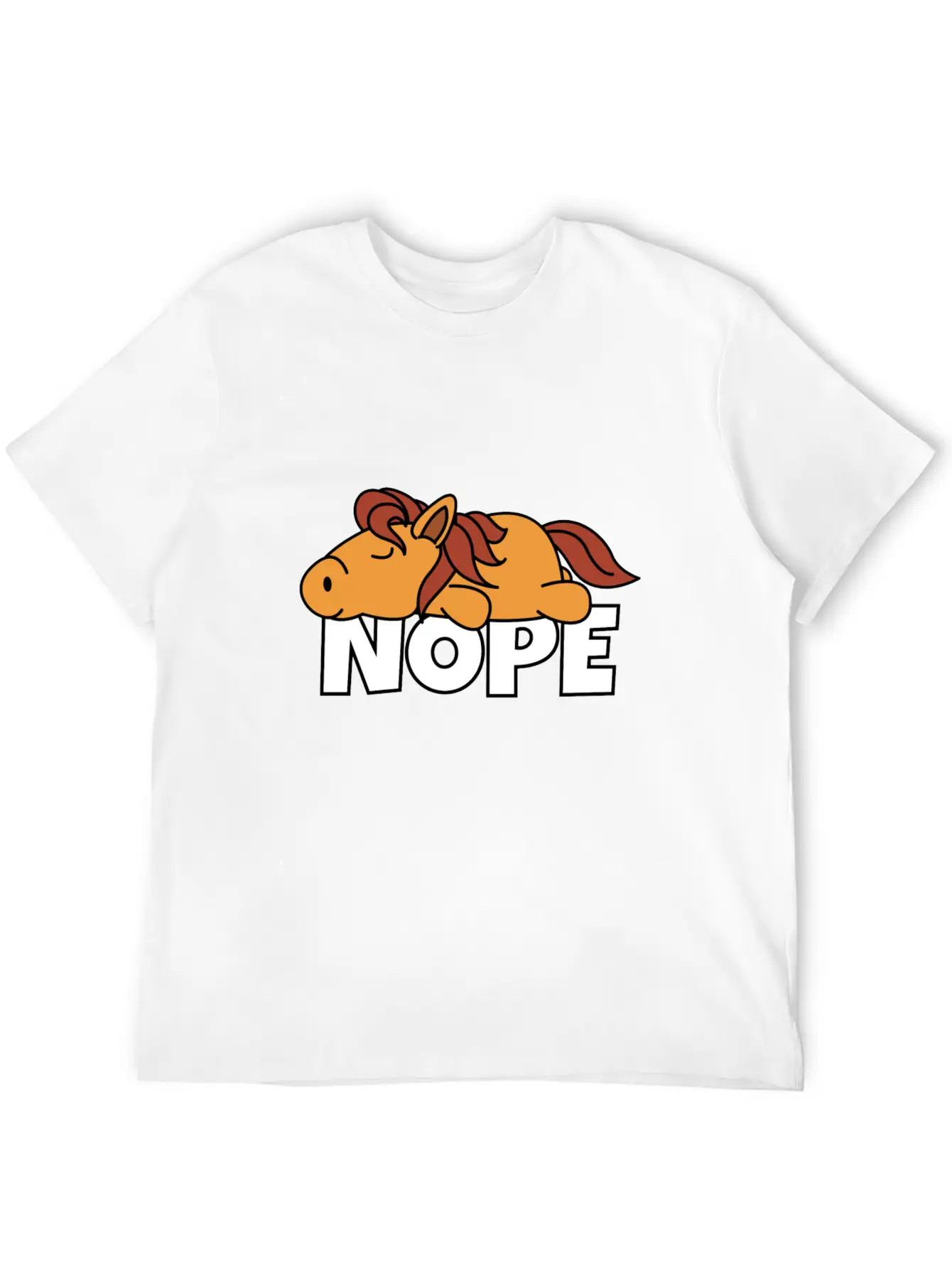 Horse Breathable Soft Cotton T-Shirt – Timeless Casual Look