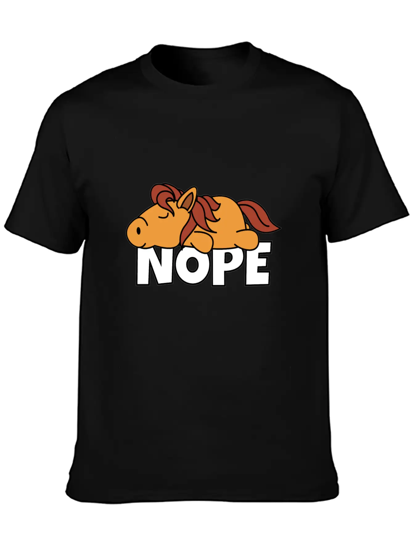 Horse Breathable Soft Cotton T-Shirt – Timeless Casual Look