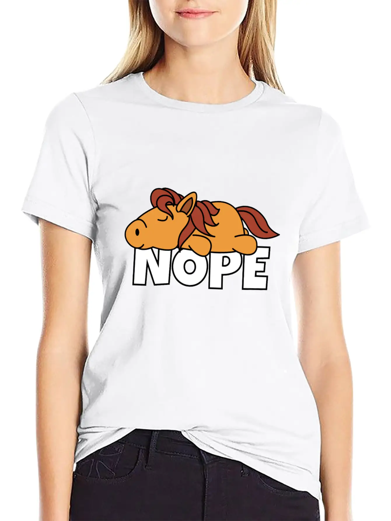 Horse Breathable Soft Cotton T-Shirt – Timeless Casual Look