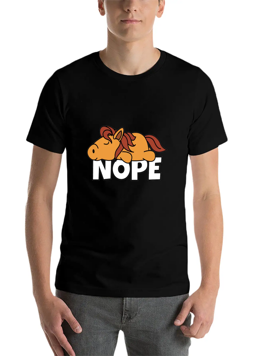 Horse Breathable Soft Cotton T-Shirt – Timeless Casual Look