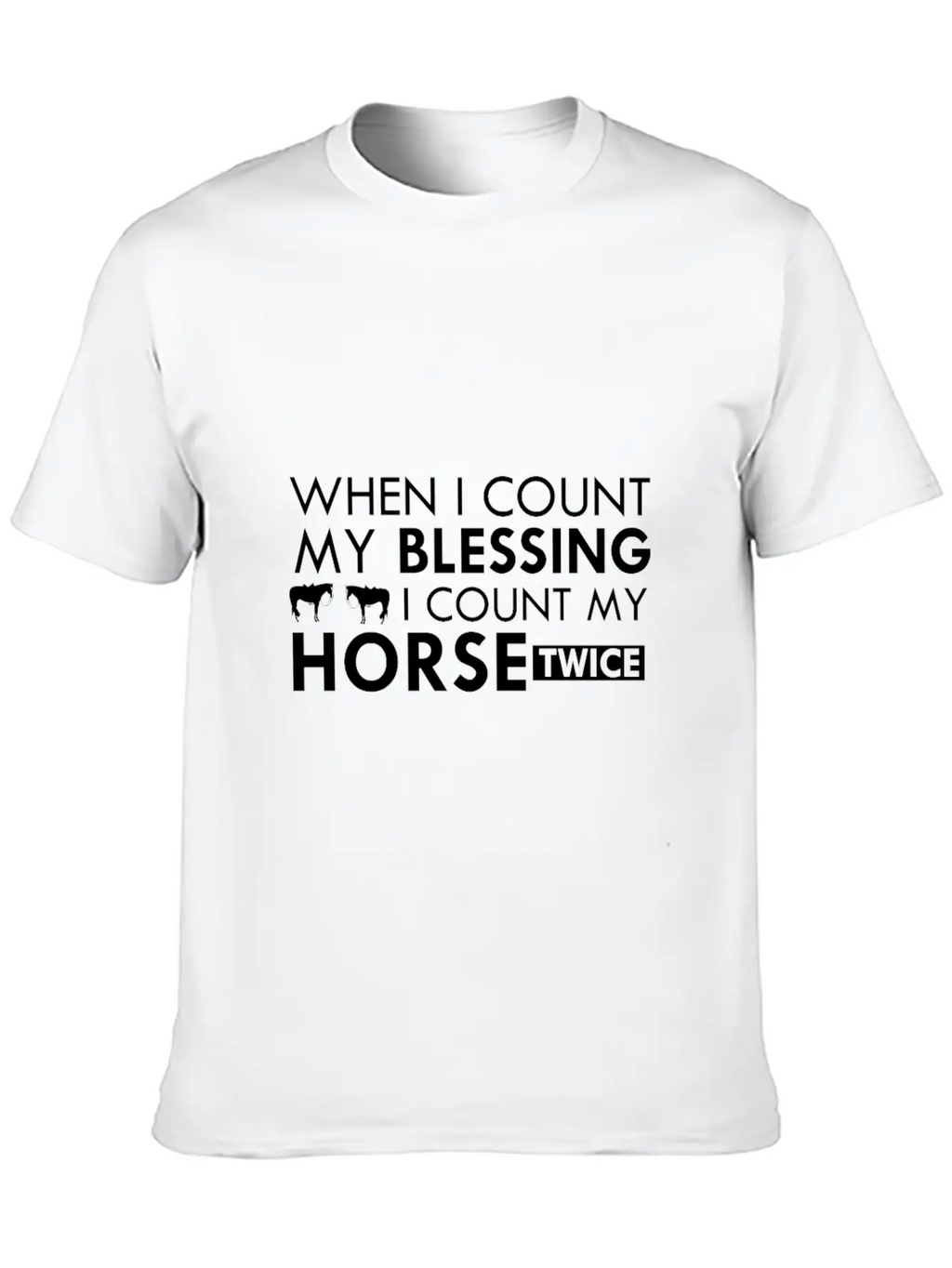 Horse Classic Fit Graphic Tee For Daily Comfort – Unisex Cotton Shirt