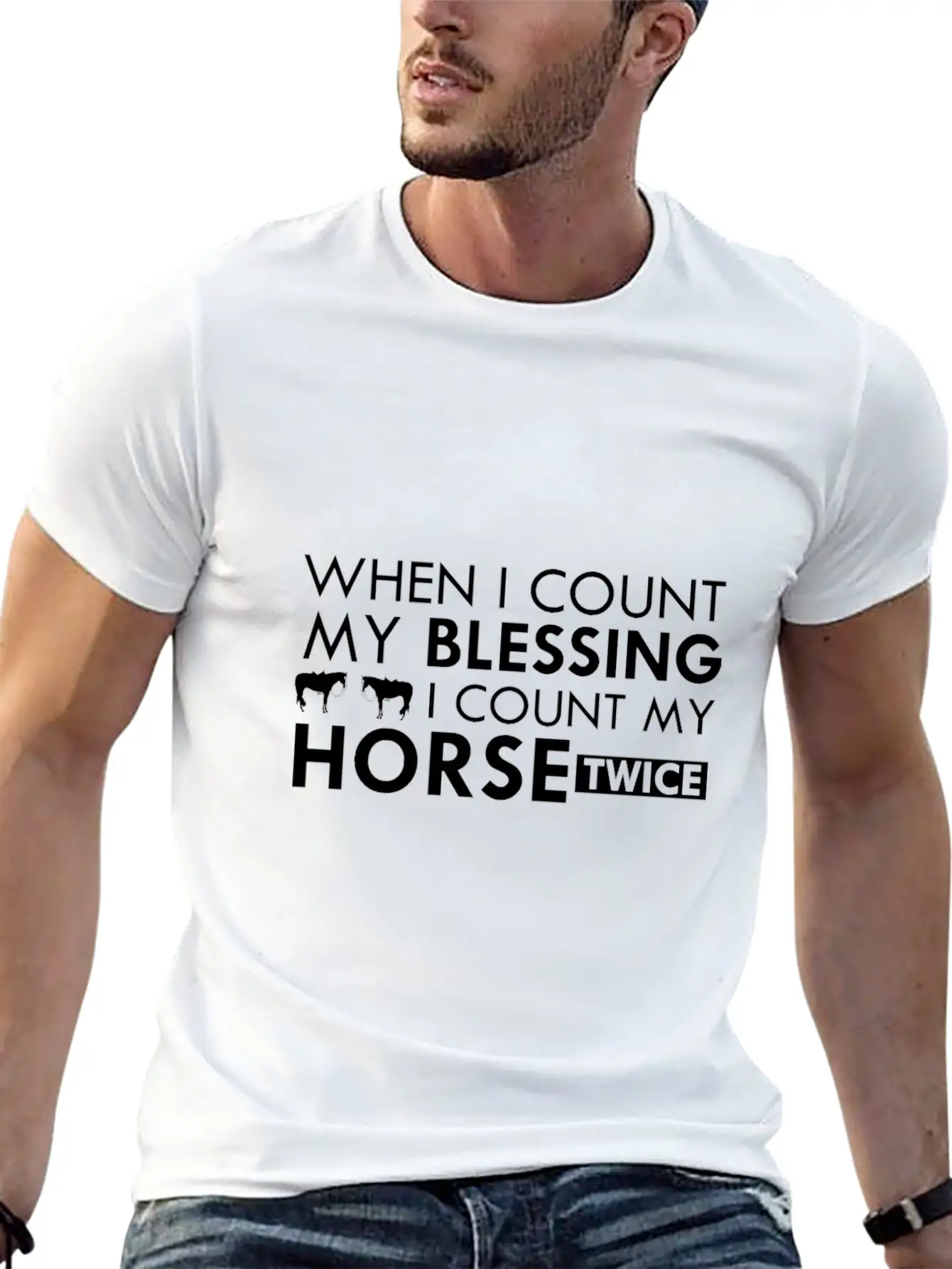 Horse Classic Fit Graphic Tee For Daily Comfort – Unisex Cotton Shirt