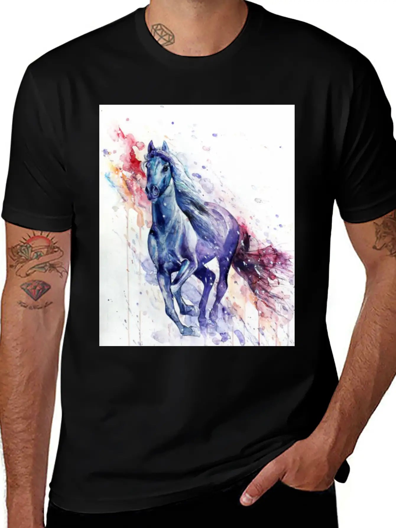 Horse Colors Unisex Casual T-Shirt – Clean Design For Daily Comfort