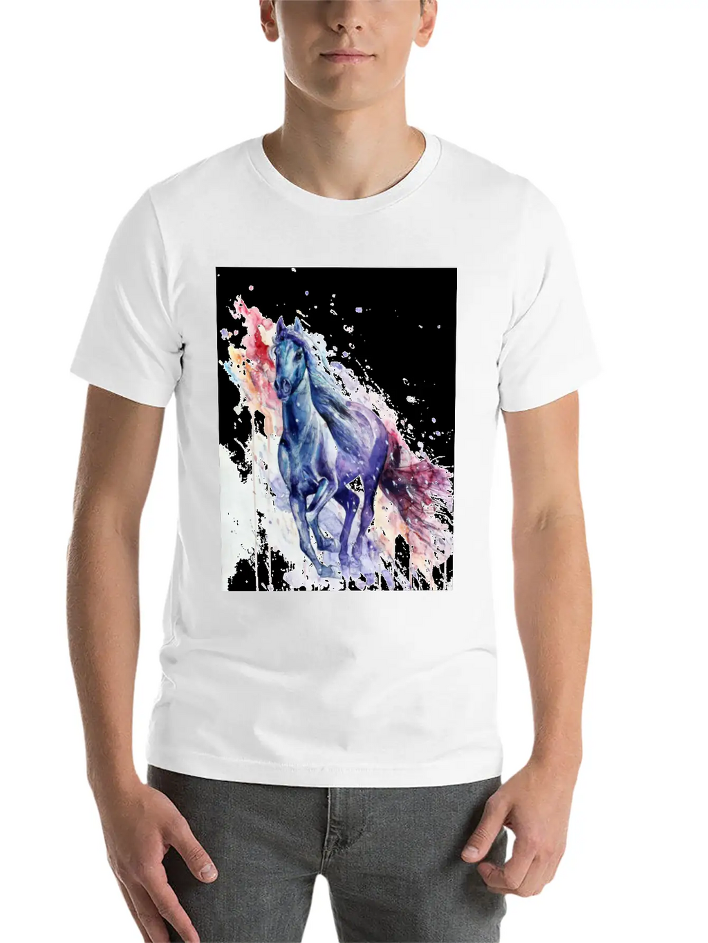 Horse Colors Unisex Casual T-Shirt – Clean Design For Daily Comfort