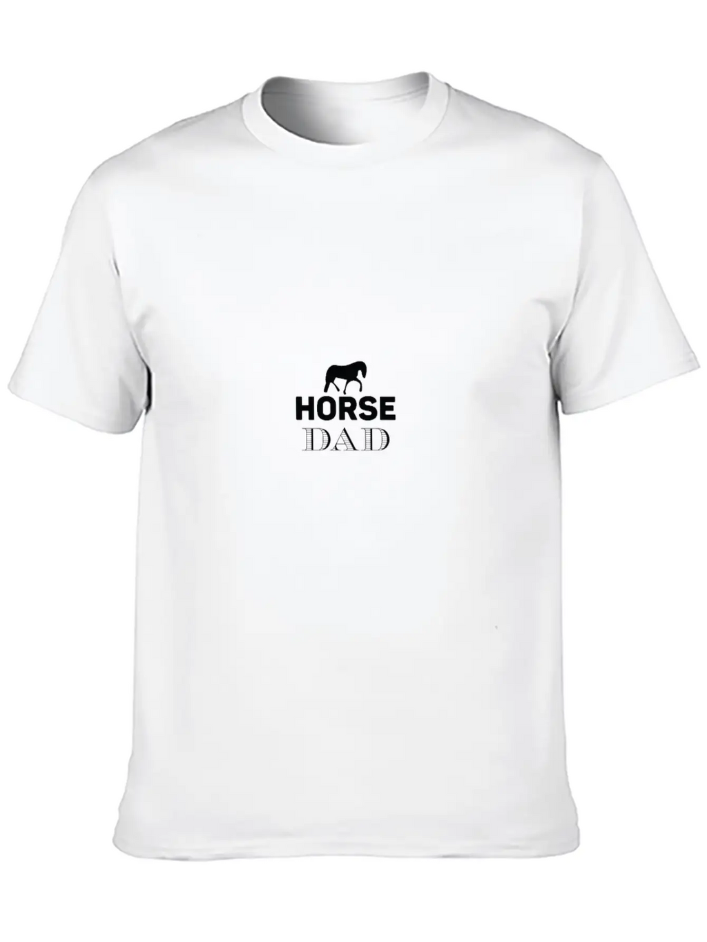 Horse Dad Unisex Casual T-Shirt – Clean Design For Daily Comfort