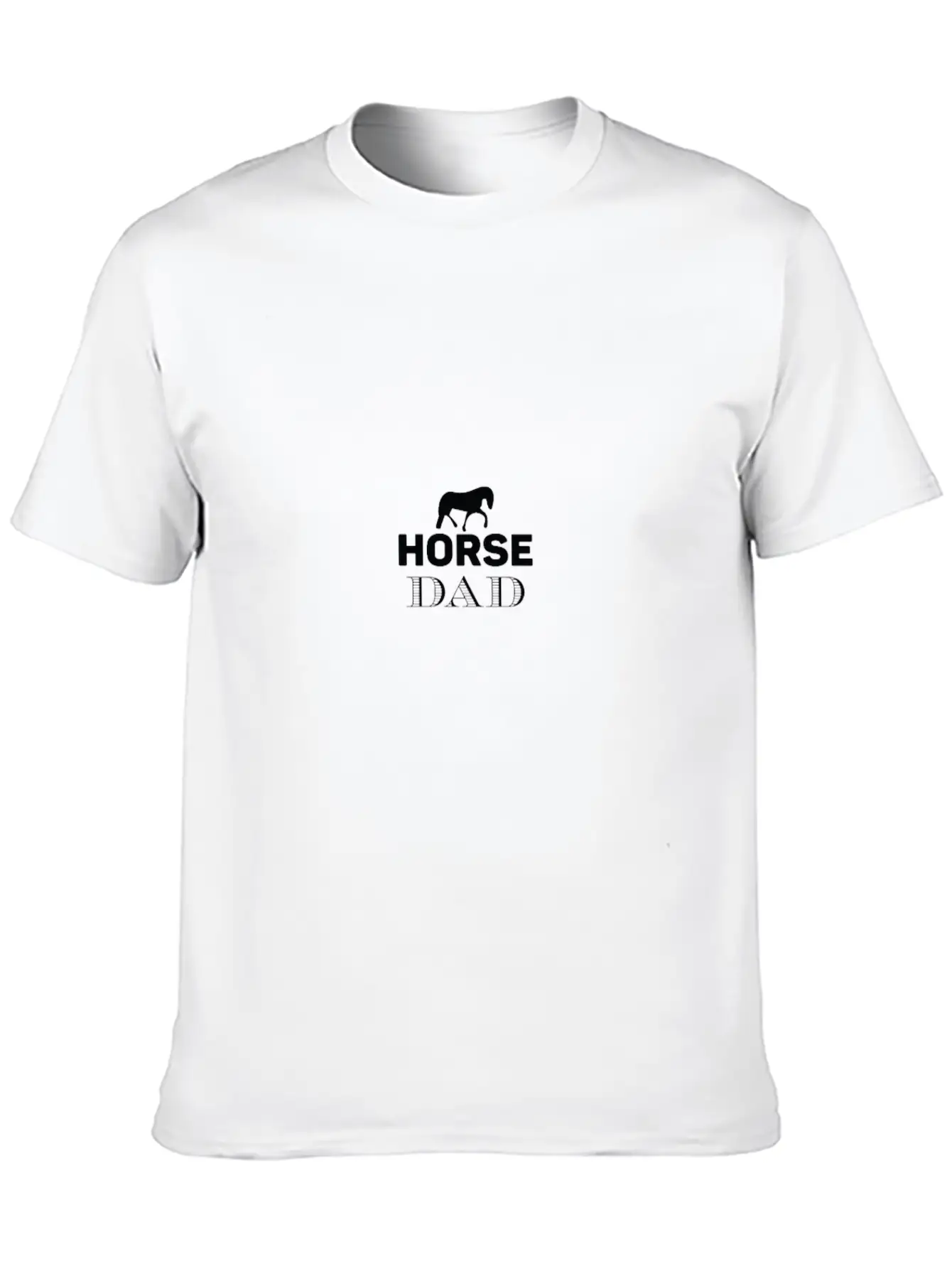 Horse Dad Unisex Casual T-Shirt – Clean Design For Daily Comfort