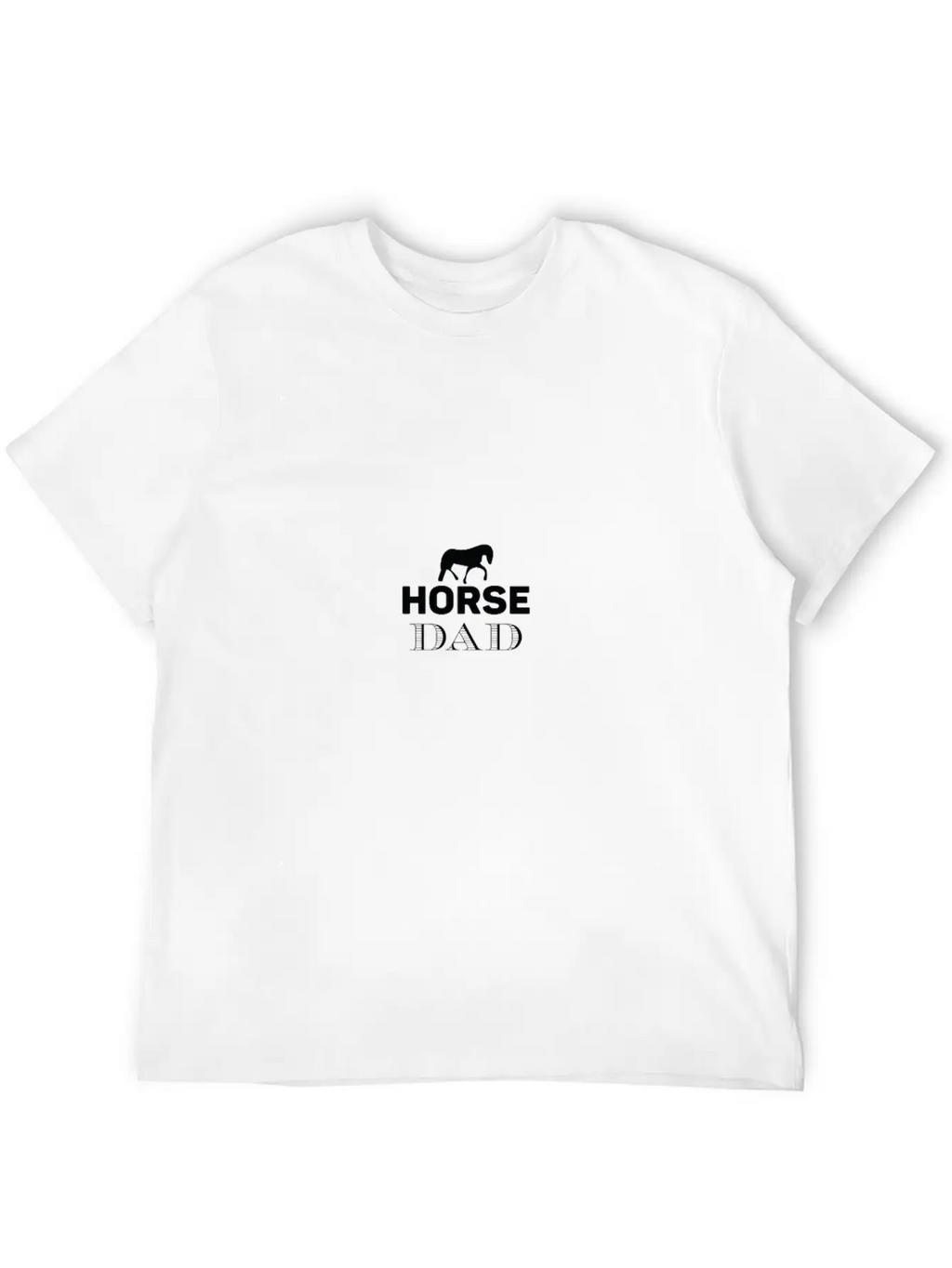 Horse Dad Unisex Casual T-Shirt – Clean Design For Daily Comfort