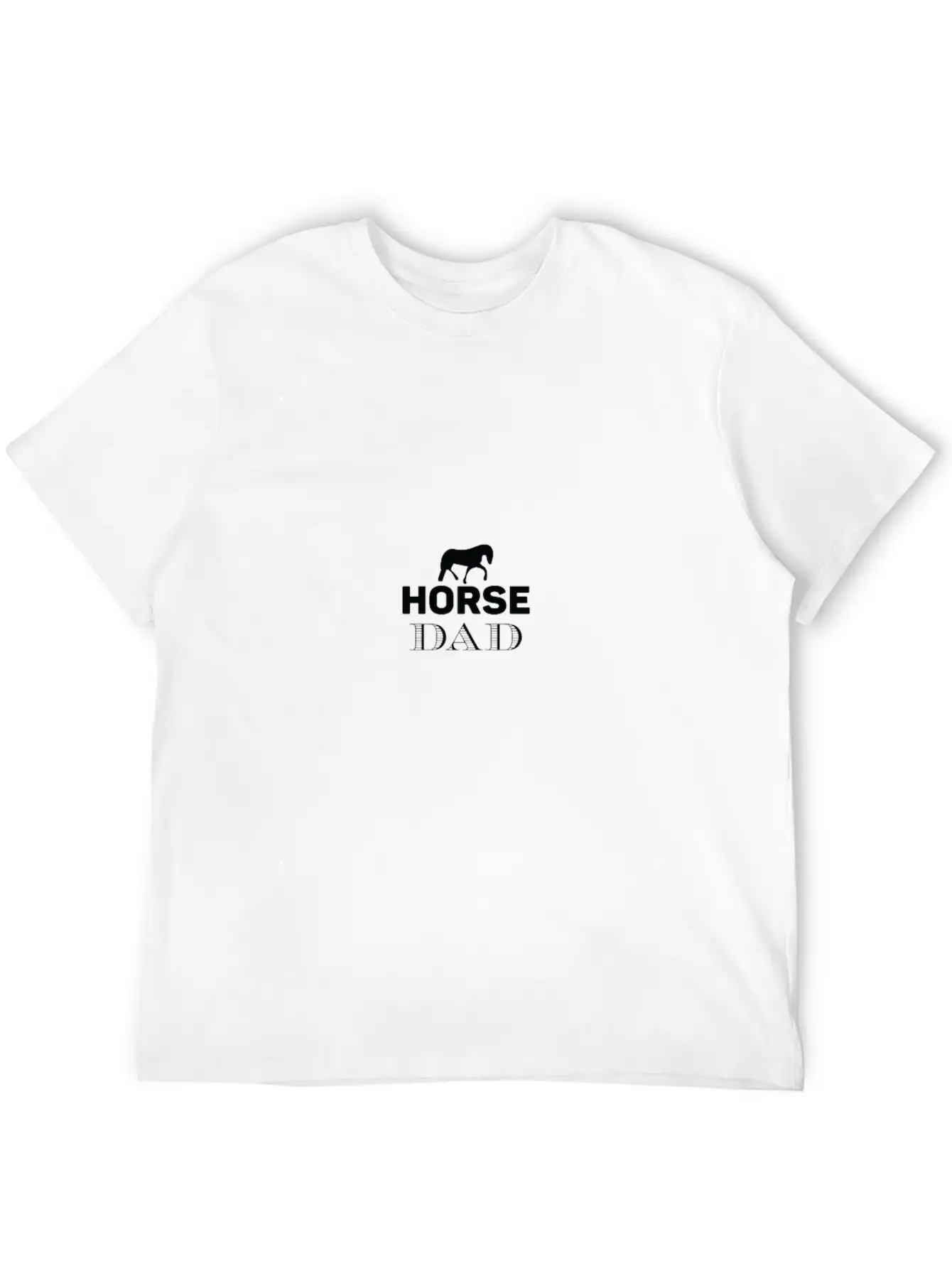 Horse Dad Unisex Casual T-Shirt – Clean Design For Daily Comfort