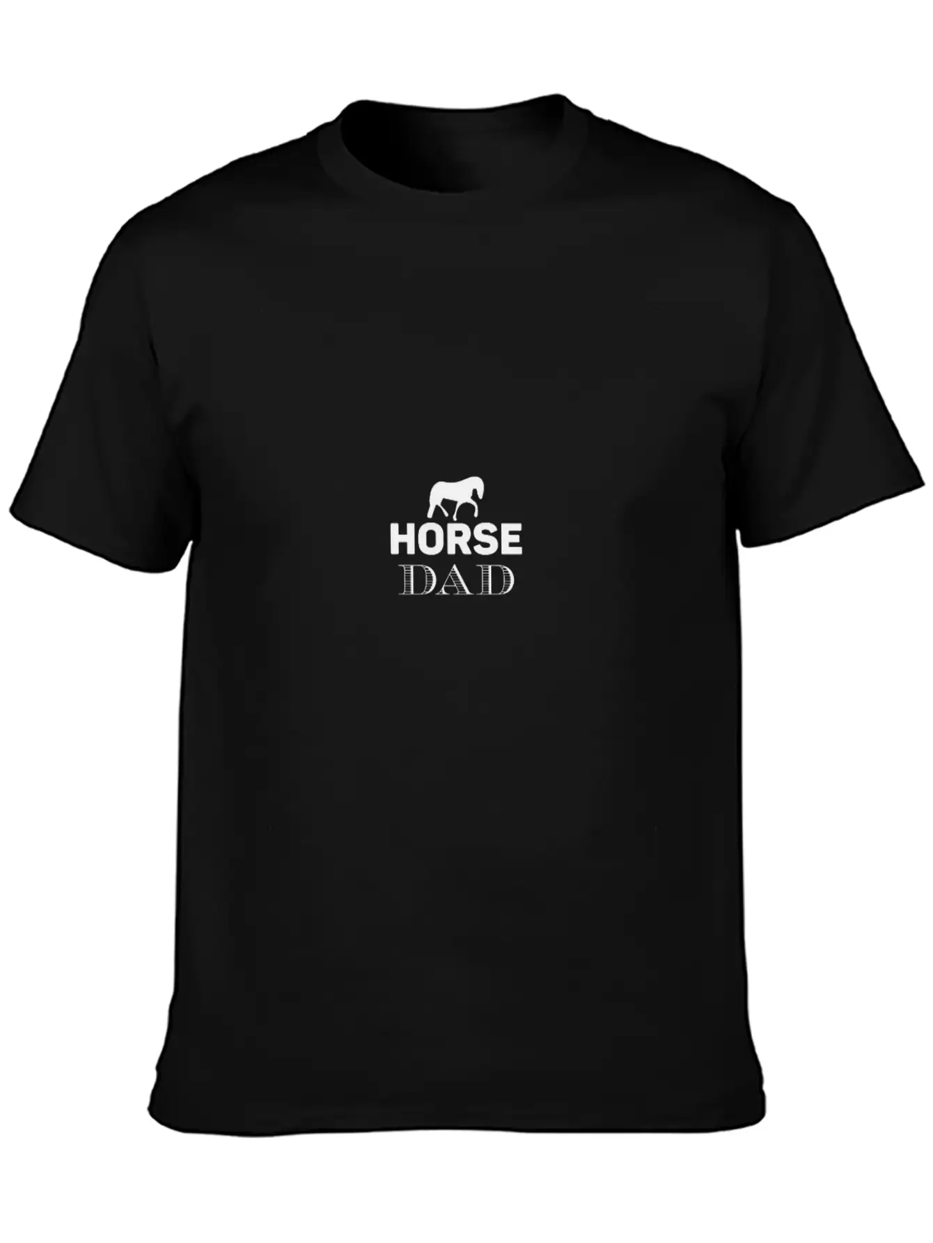 Horse Dad Unisex Casual T-Shirt – Clean Design For Daily Comfort