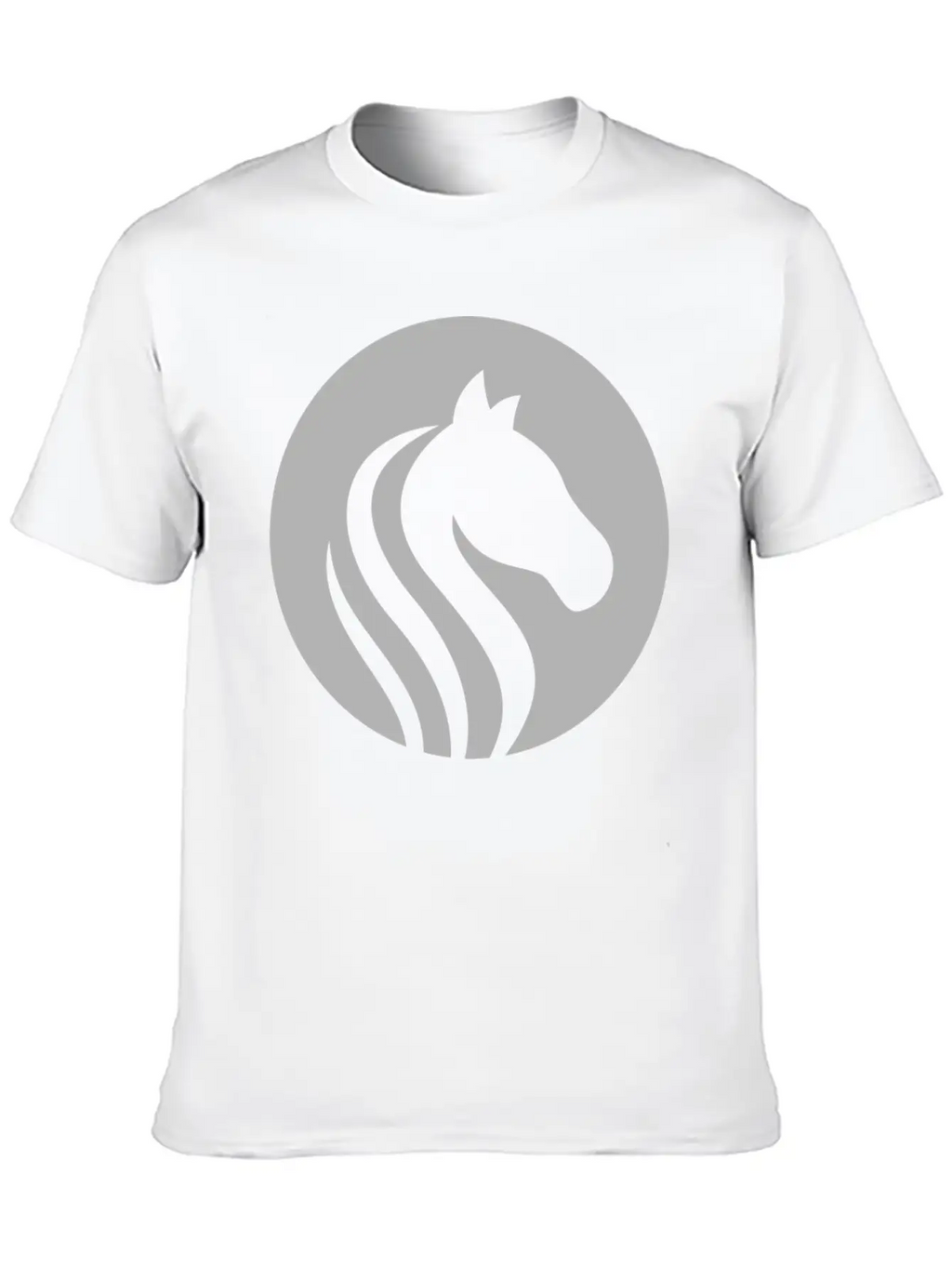 Horse Design T-Shirt Unisex Short Sleeve Soft Cotton T-Shirt – Casual Everyday Wear