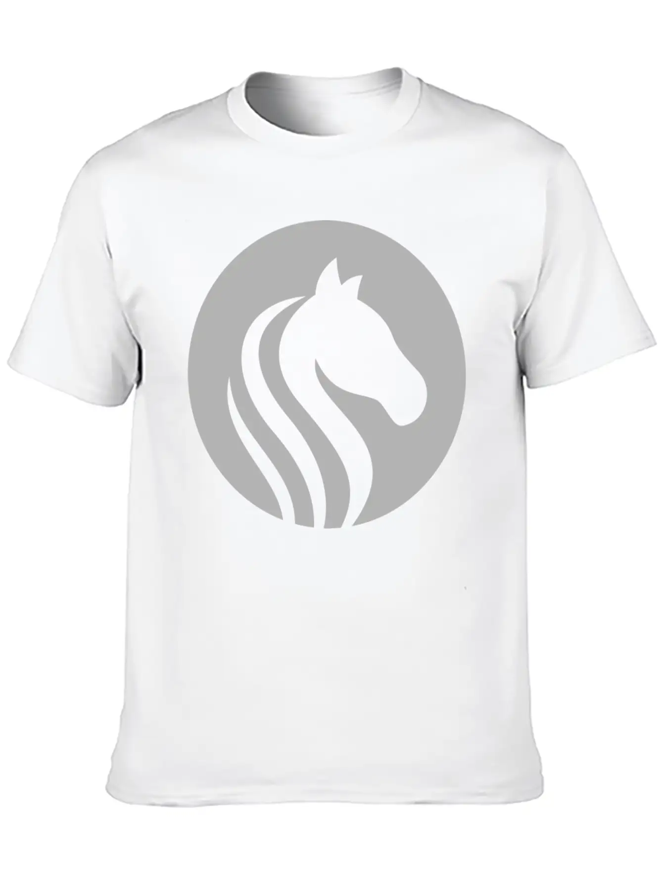 Horse Design T-Shirt Unisex Short Sleeve Soft Cotton T-Shirt – Casual Everyday Wear