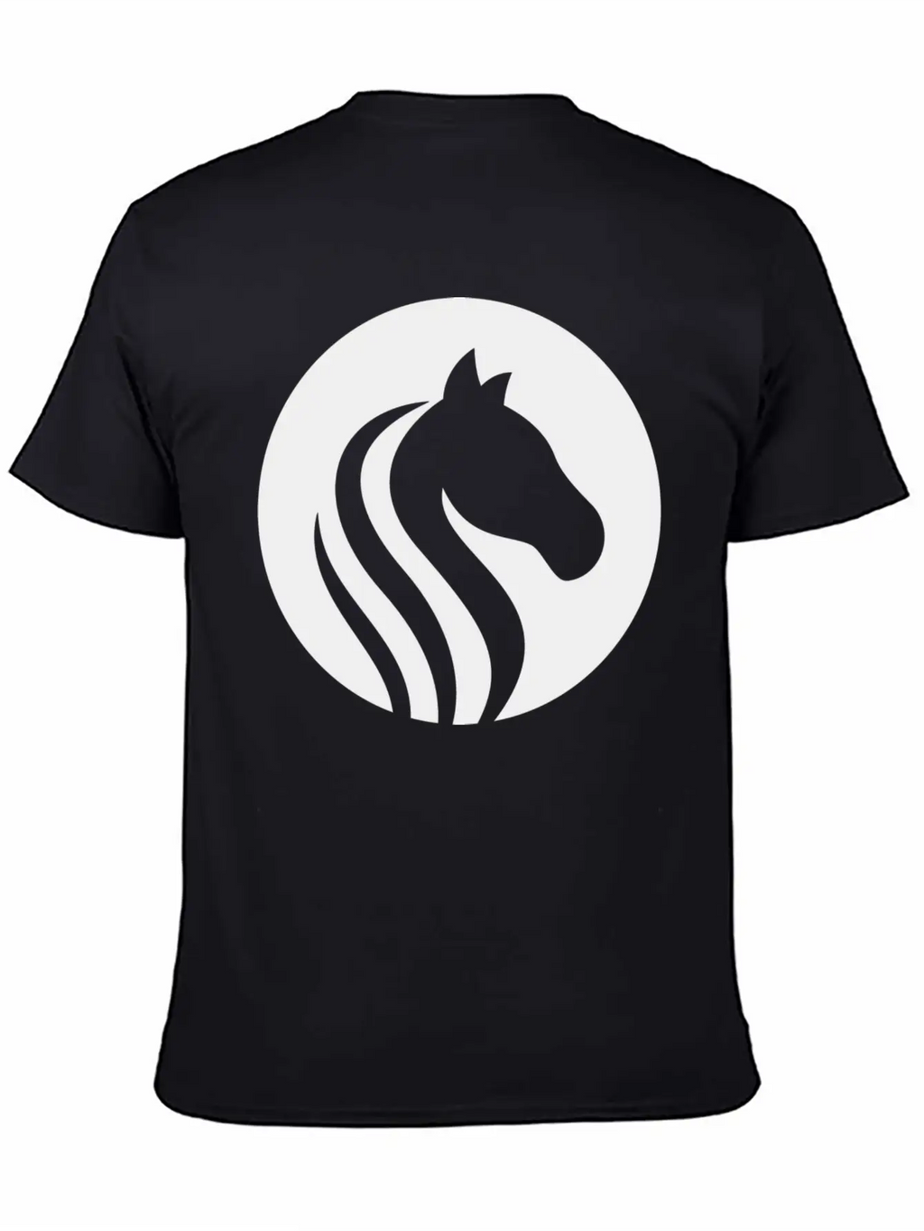 Horse Design T-Shirt Unisex Short Sleeve Soft Cotton T-Shirt – Casual Everyday Wear