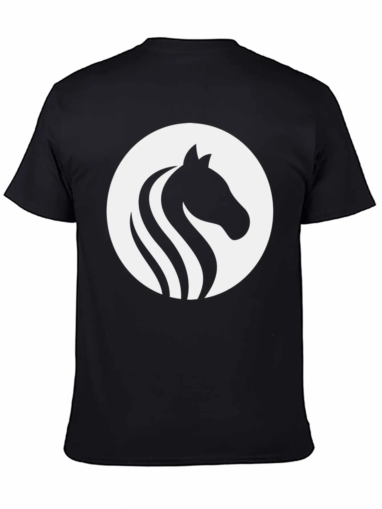 Horse Design T-Shirt Unisex Short Sleeve Soft Cotton T-Shirt – Casual Everyday Wear