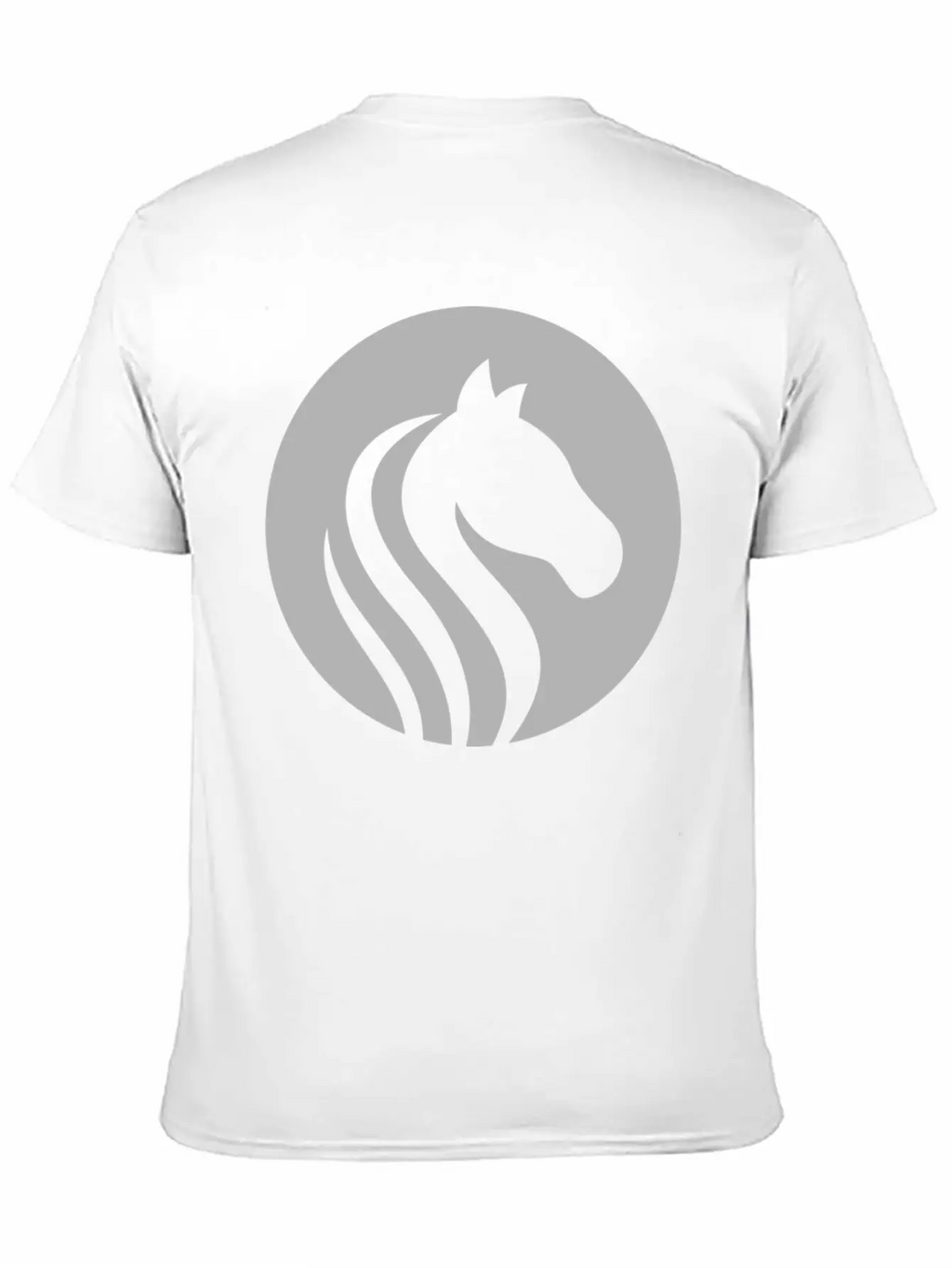 Horse Design T-Shirt Unisex Short Sleeve Soft Cotton T-Shirt – Casual Everyday Wear