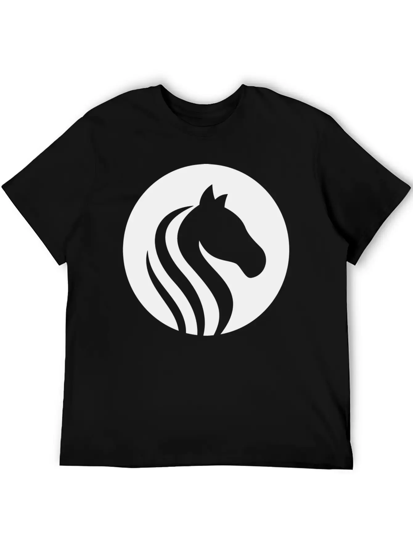 Horse Design T-Shirt Unisex Short Sleeve Soft Cotton T-Shirt – Casual Everyday Wear