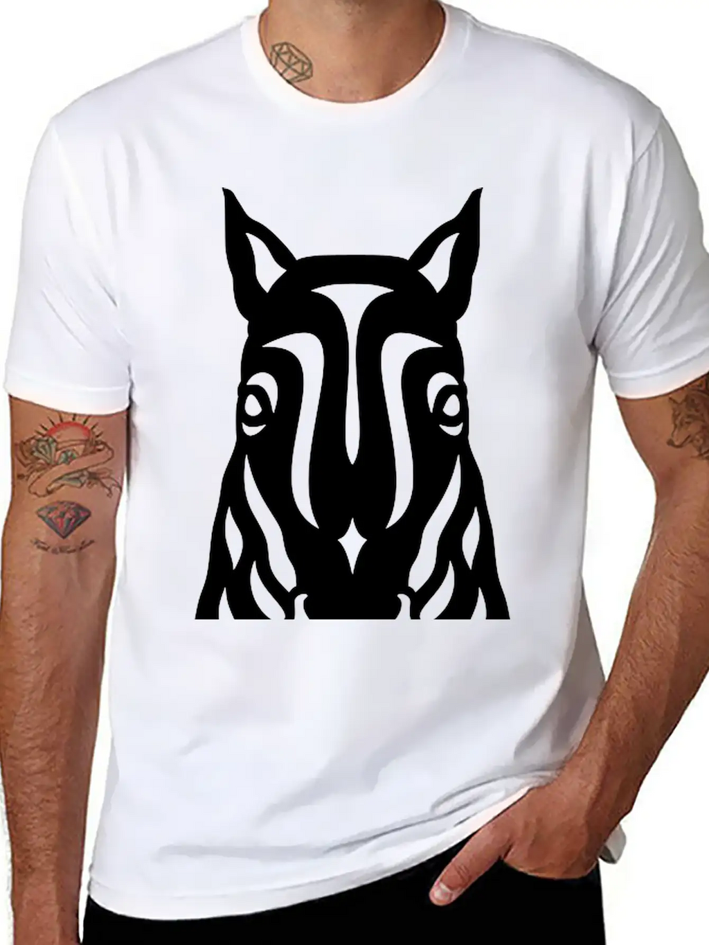 Horse Face Rick Unisex Casual T-Shirt – Clean Design For Daily Comfort