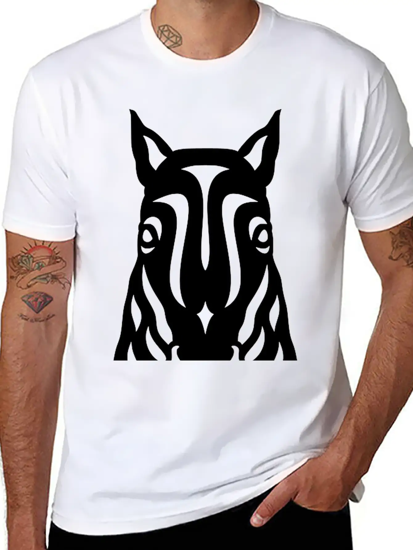 Horse Face Rick Unisex Casual T-Shirt – Clean Design For Daily Comfort