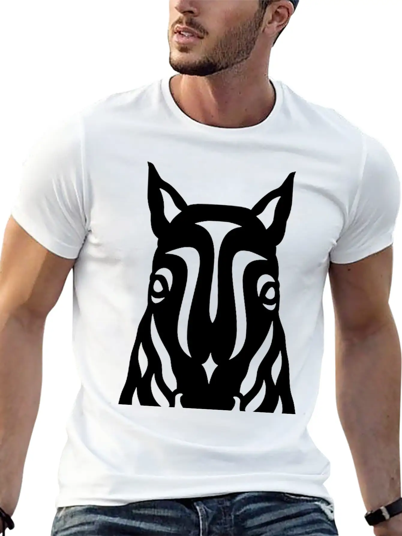 Horse Face Rick Unisex Casual T-Shirt – Clean Design For Daily Comfort