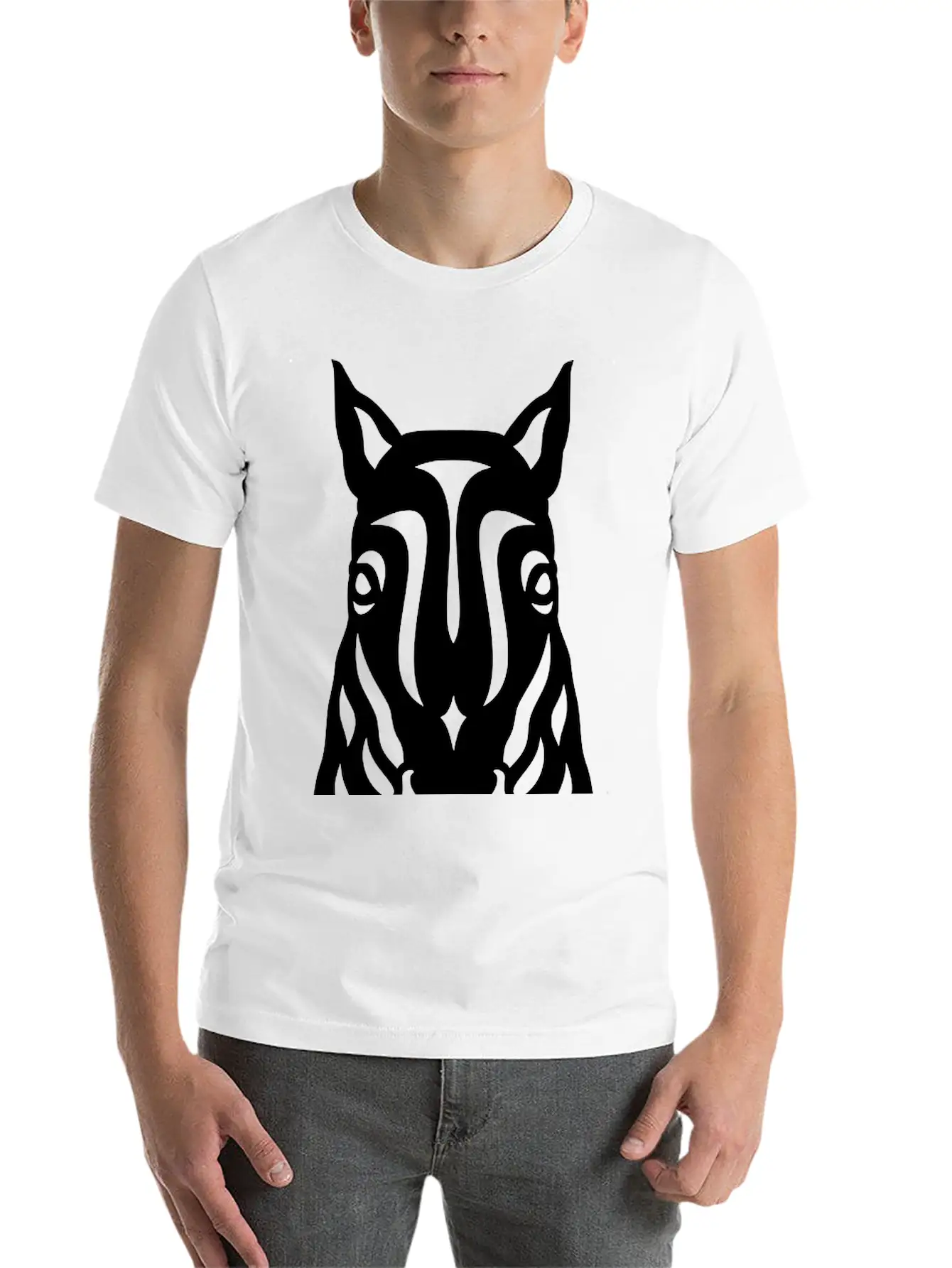 Horse Face Rick Unisex Casual T-Shirt – Clean Design For Daily Comfort