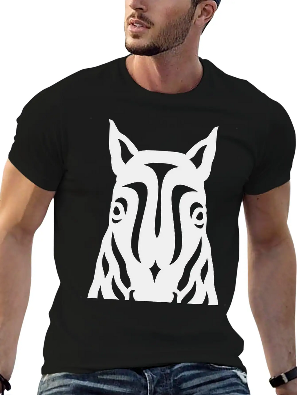 Horse Face Rick Unisex Casual T-Shirt – Clean Design For Daily Comfort