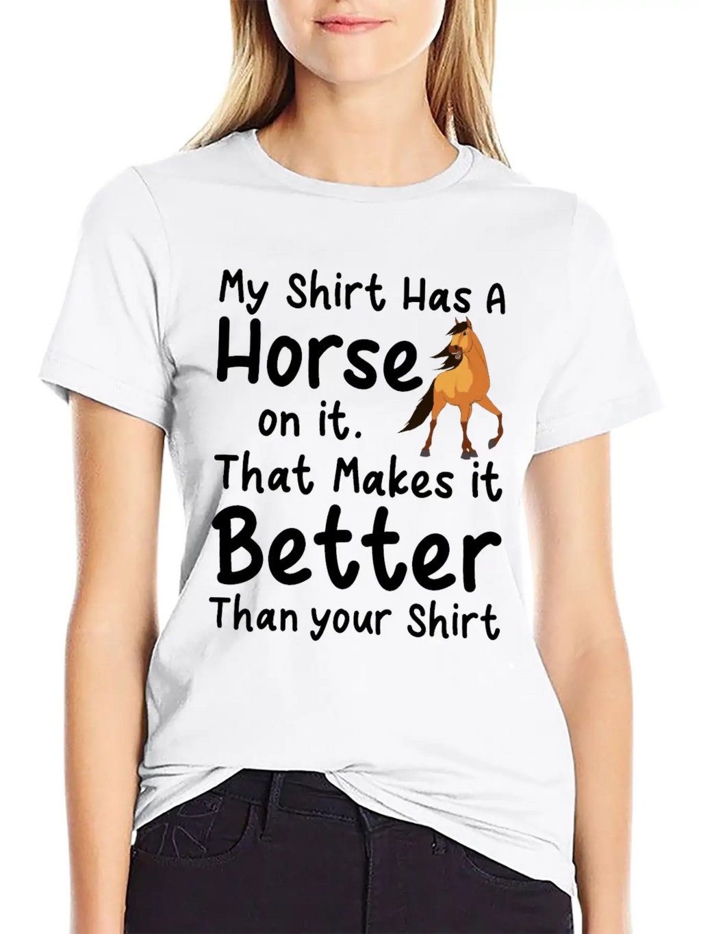 Horse Gift Unisex Casual T-Shirt – Clean Design For Daily Comfort