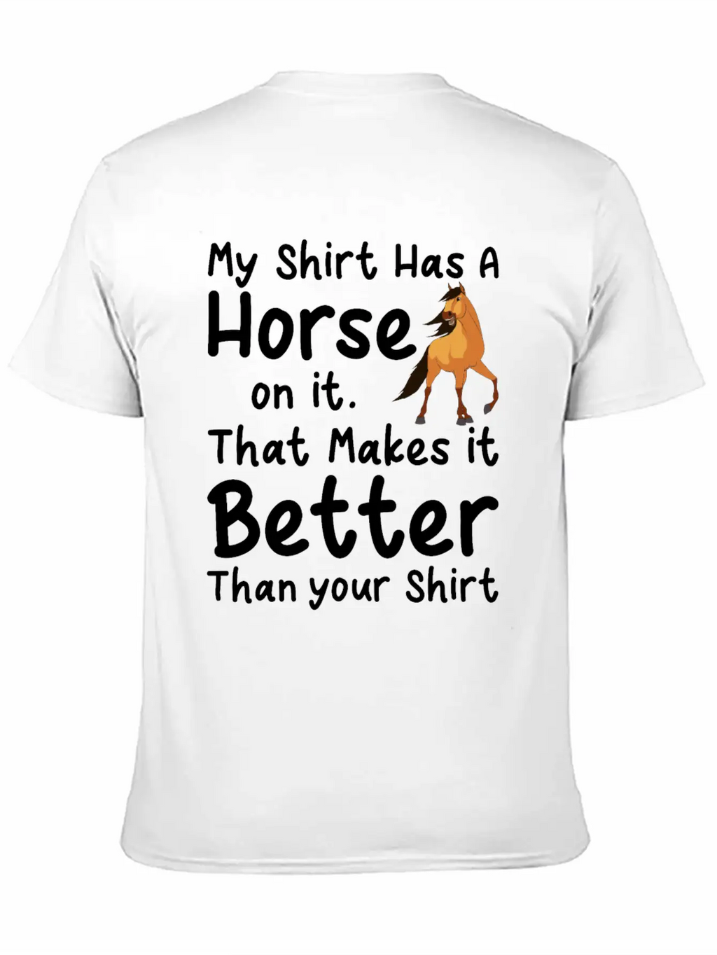 Horse Gift Unisex Casual T-Shirt – Clean Design For Daily Comfort