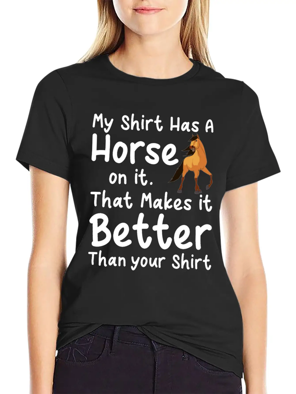 Horse Gift Unisex Casual T-Shirt – Clean Design For Daily Comfort