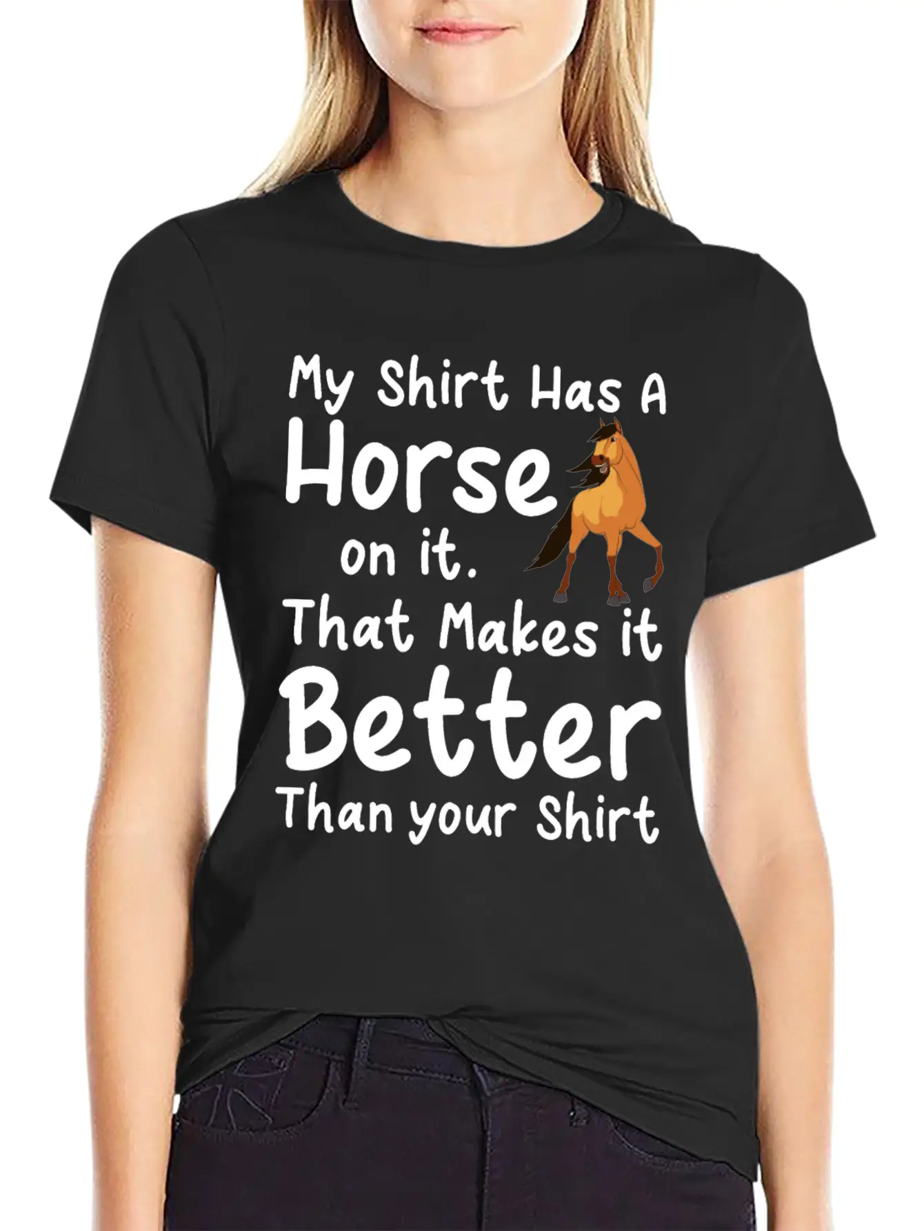 Horse Gift Unisex Casual T-Shirt – Clean Design For Daily Comfort