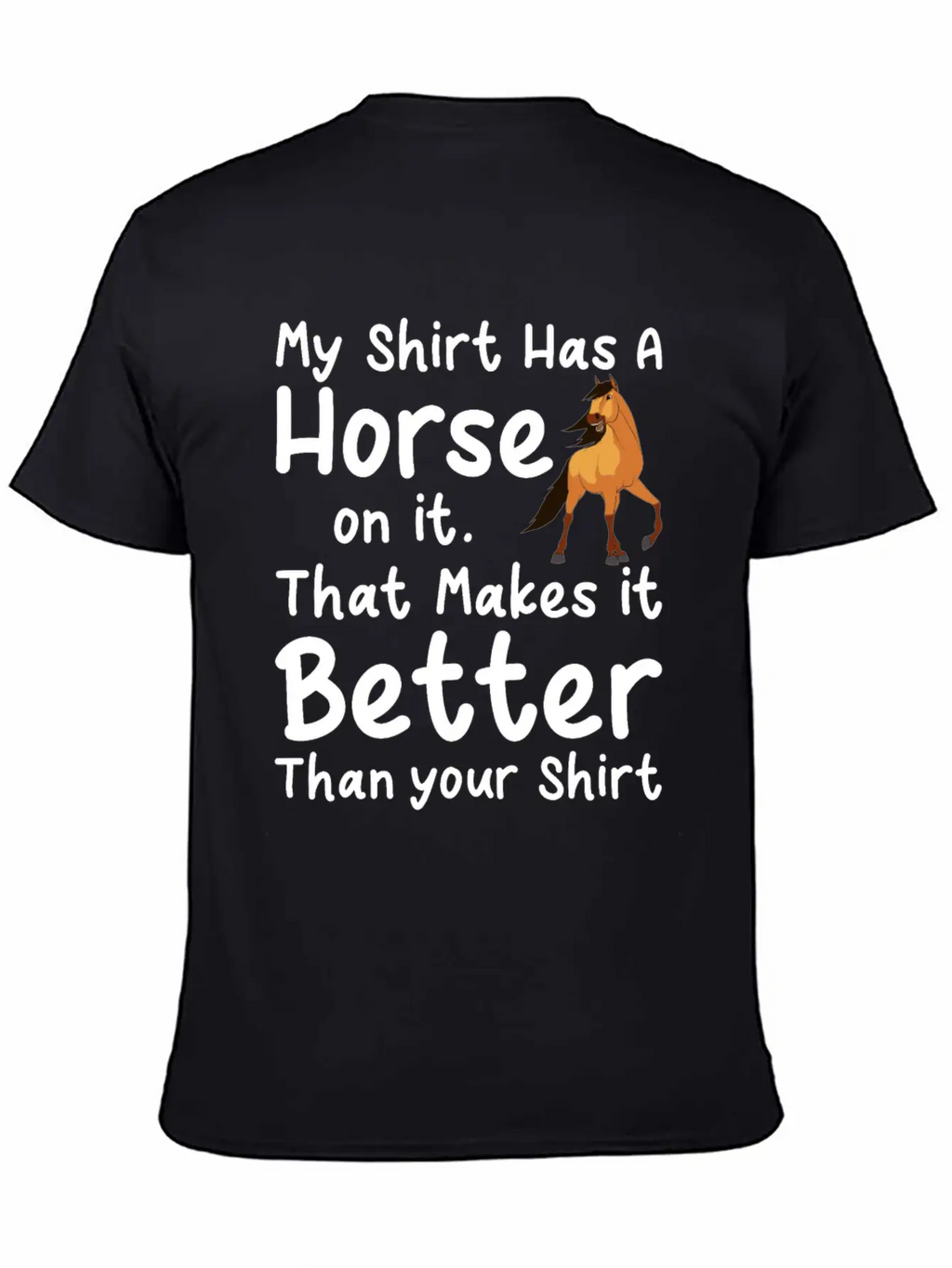 Horse Gift Unisex Casual T-Shirt – Clean Design For Daily Comfort