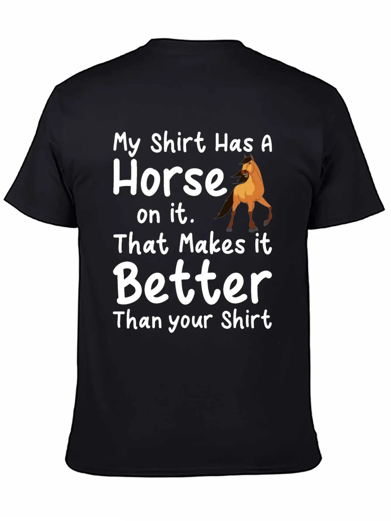 Horse Gift Unisex Casual T-Shirt – Clean Design For Daily Comfort
