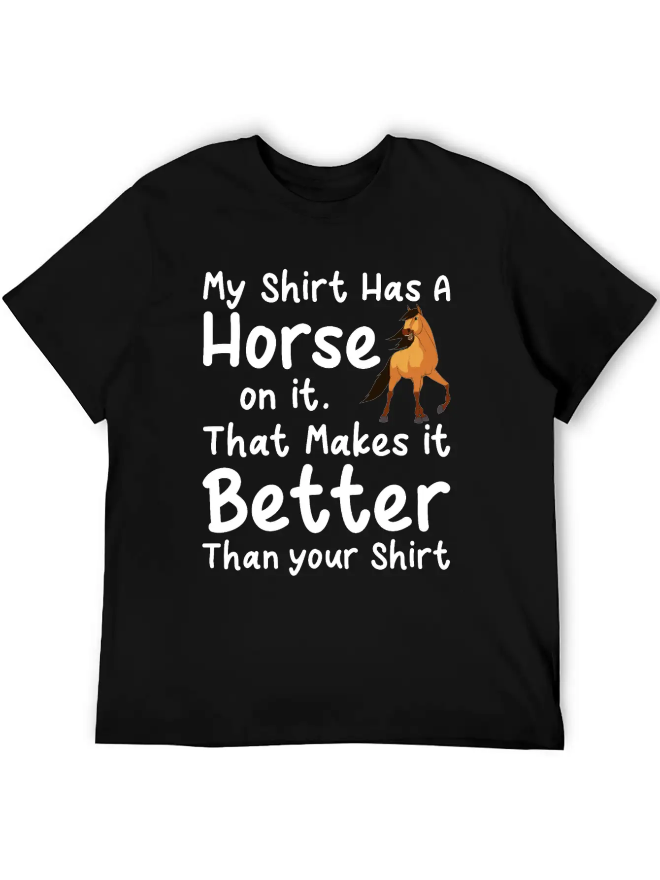 Horse Gift Unisex Casual T-Shirt – Clean Design For Daily Comfort